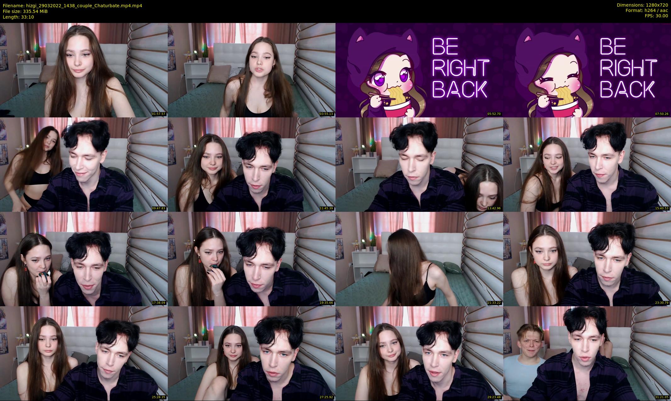 hizgi — 34 minute Chaturbate couple cam show recording, 720p, Mar 29, 2022