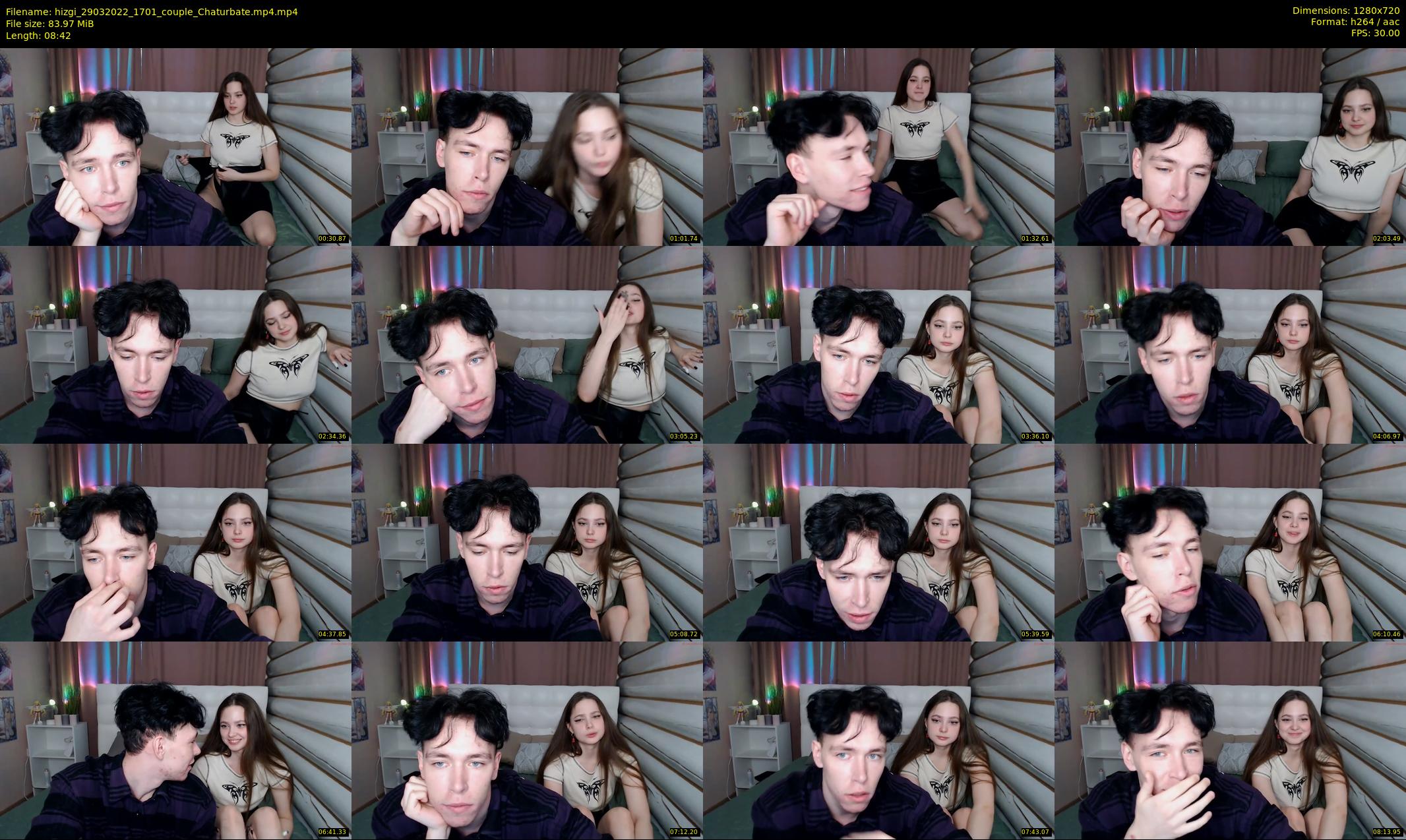 hizgi — 9 minute Chaturbate couple cam show recording, 720p, Mar 29, 2022