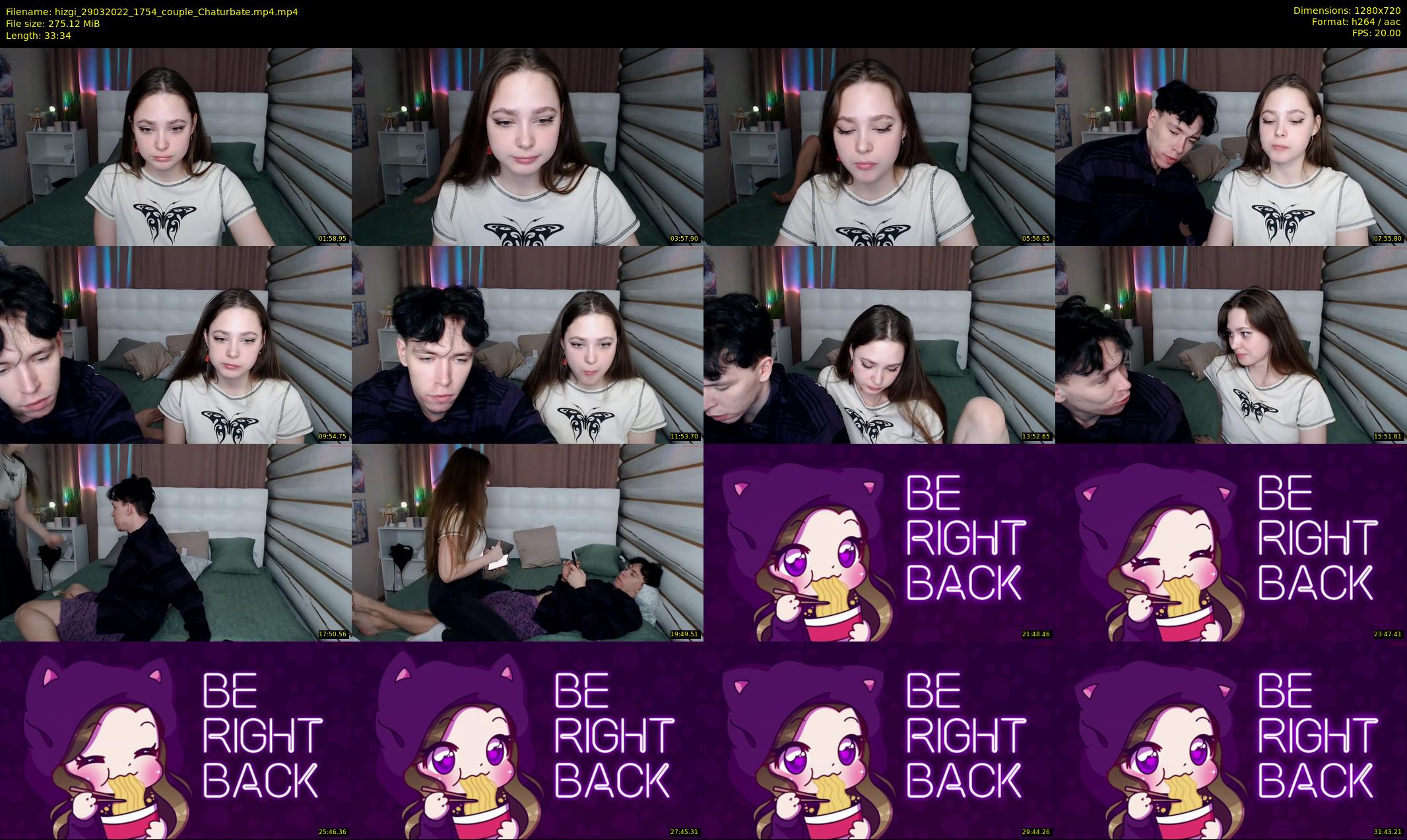 hizgi — 34 minute Chaturbate couple cam show recording, 720p, Mar 29, 2022