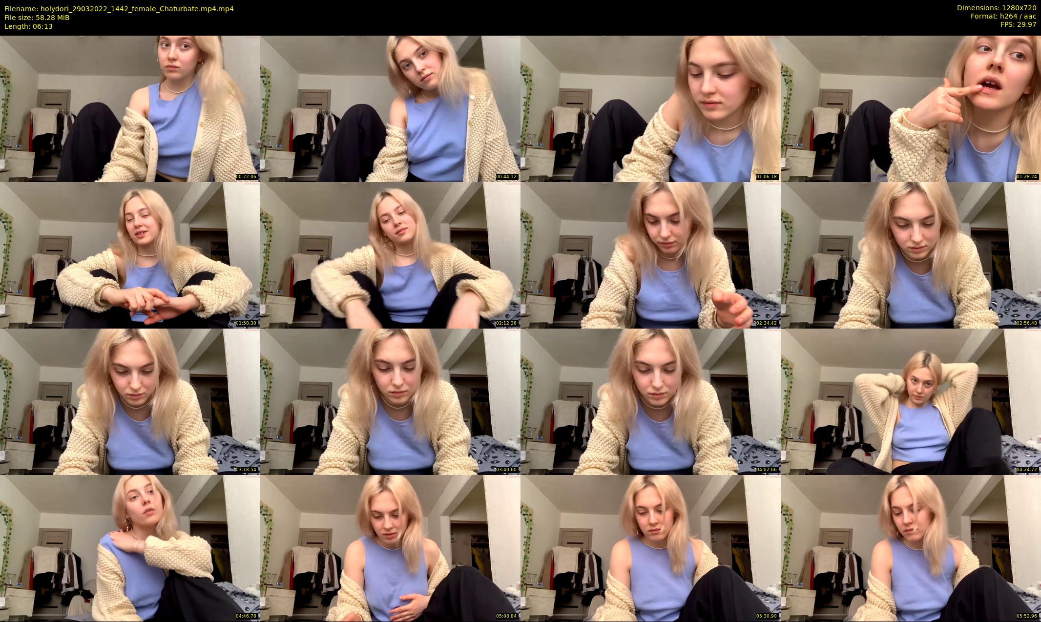 holydori — 7 minute Chaturbate female cam show recording, 720p, Mar 29, 2022