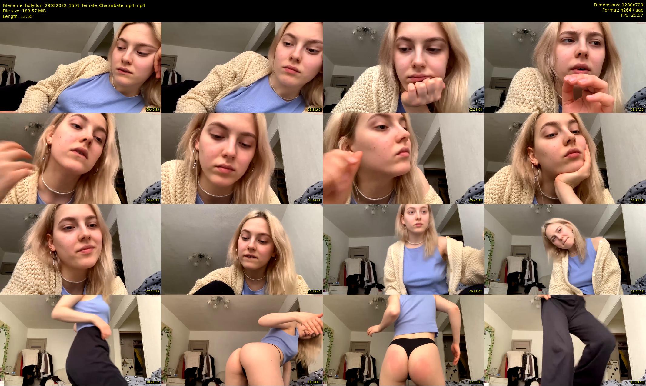 holydori — 14 minute Chaturbate female cam show recording, 720p, Mar 29, 2022