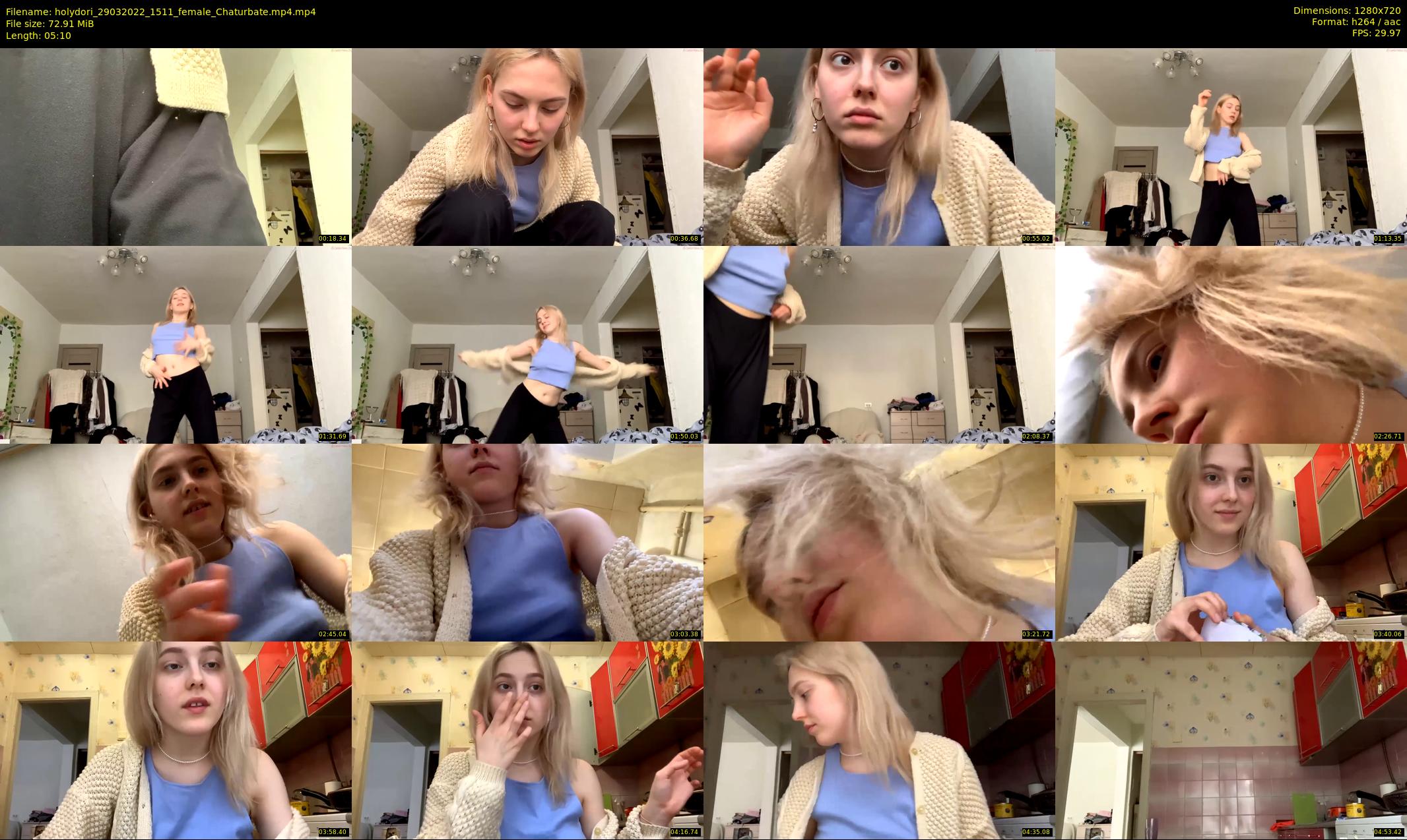 holydori — 6 minute Chaturbate female cam show recording, 720p, Mar 29, 2022