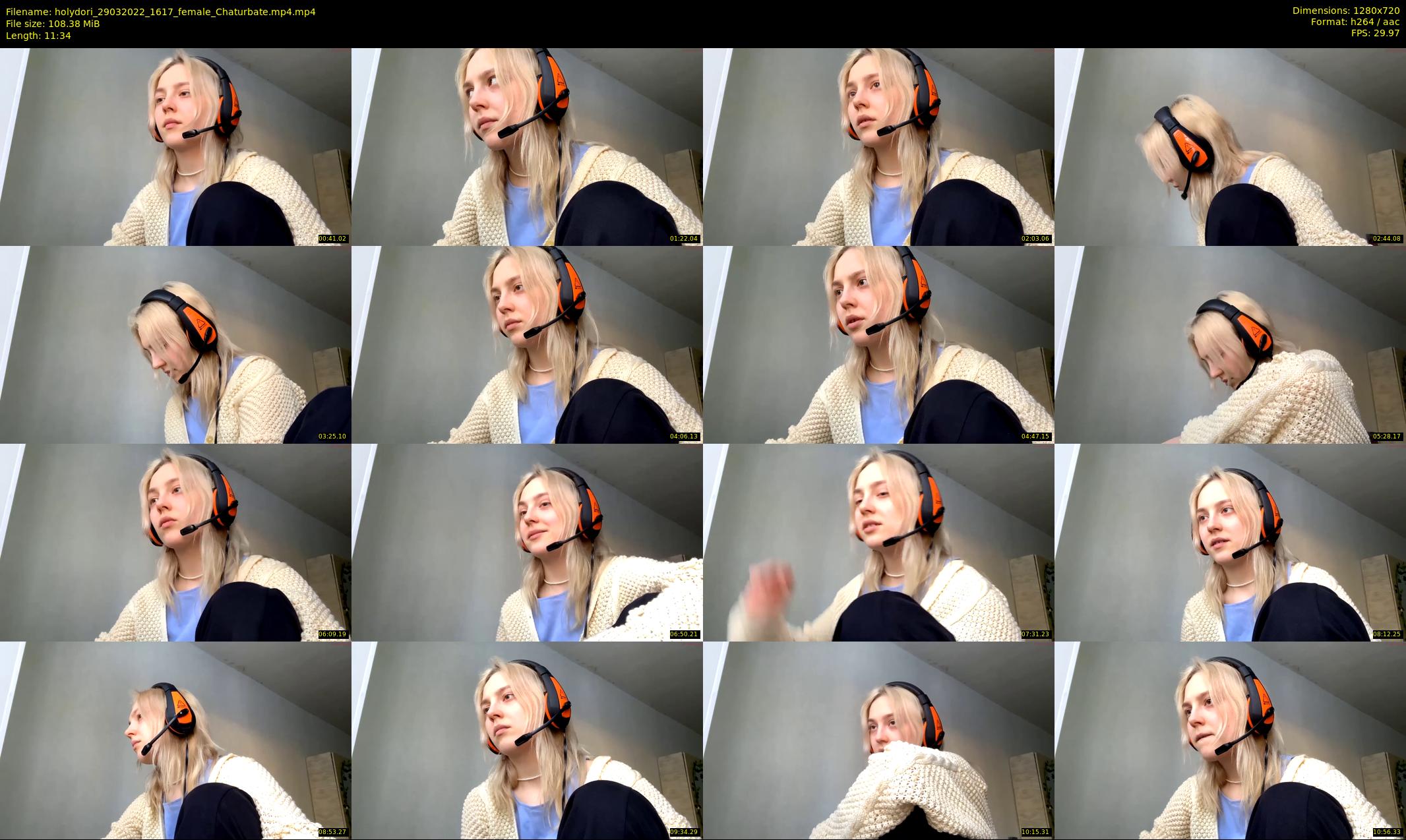 holydori — 12 minute Chaturbate female cam show recording, 720p, Mar 29, 2022