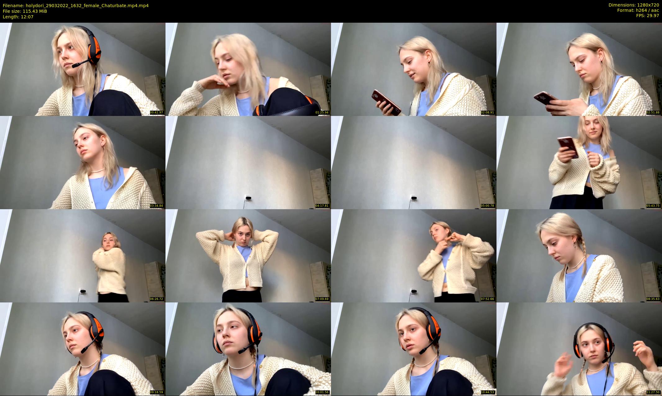 holydori — 13 minute Chaturbate female cam show recording, 720p, Mar 29, 2022