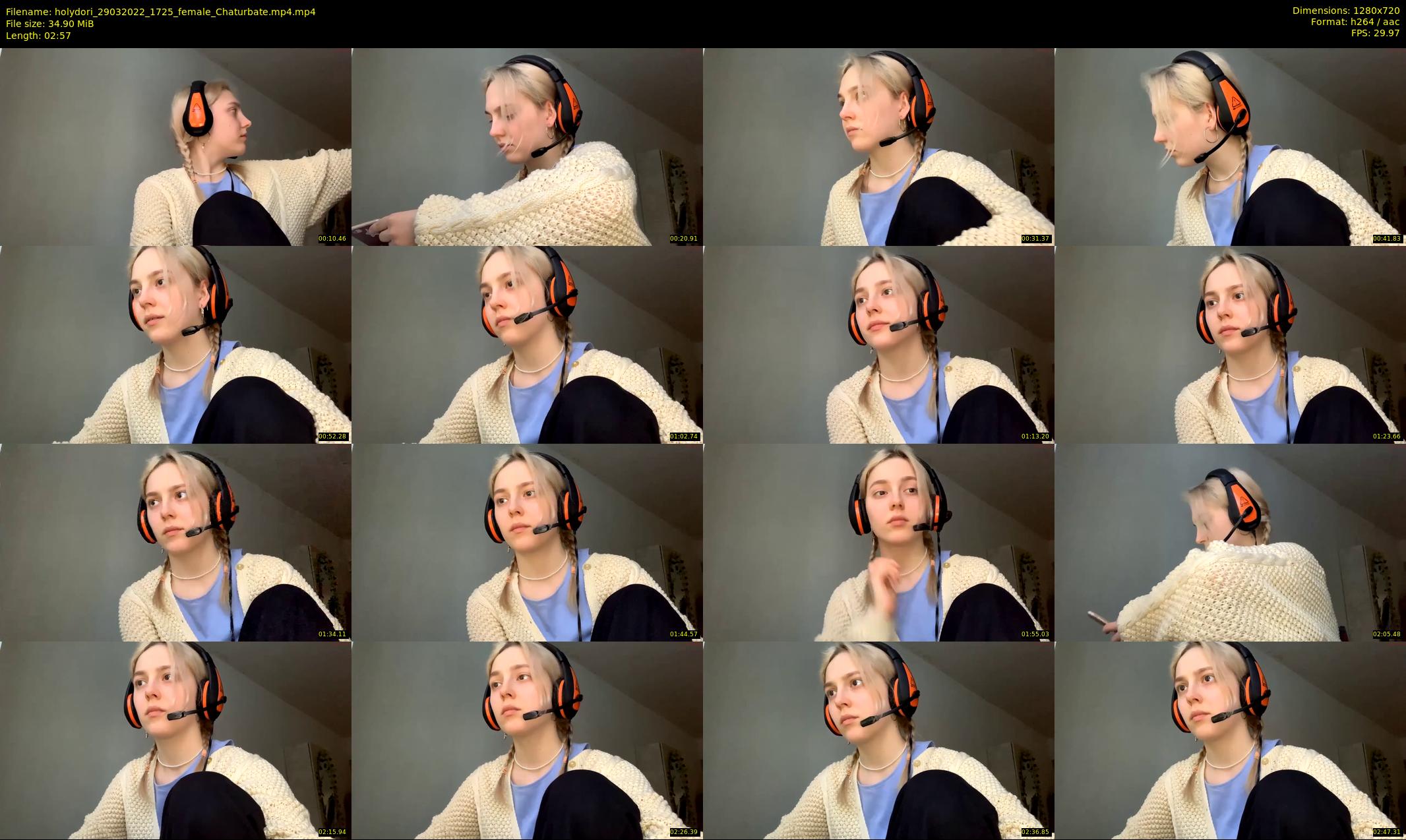 holydori — 3 minute Chaturbate female cam show recording, 720p, Mar 29, 2022