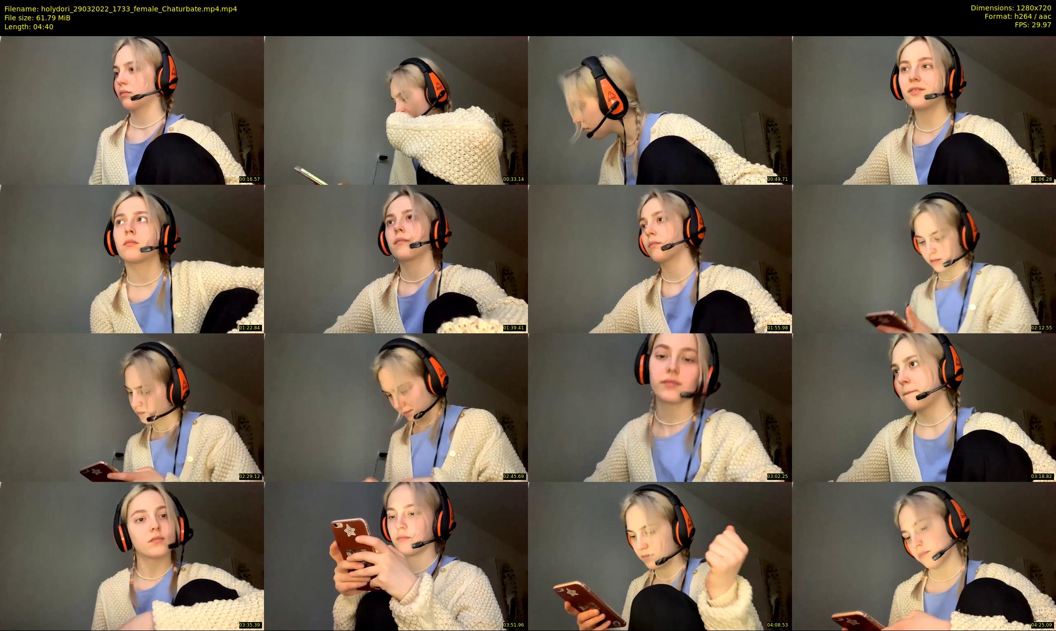 holydori — 5 minute Chaturbate female cam show recording, 720p, Mar 29, 2022