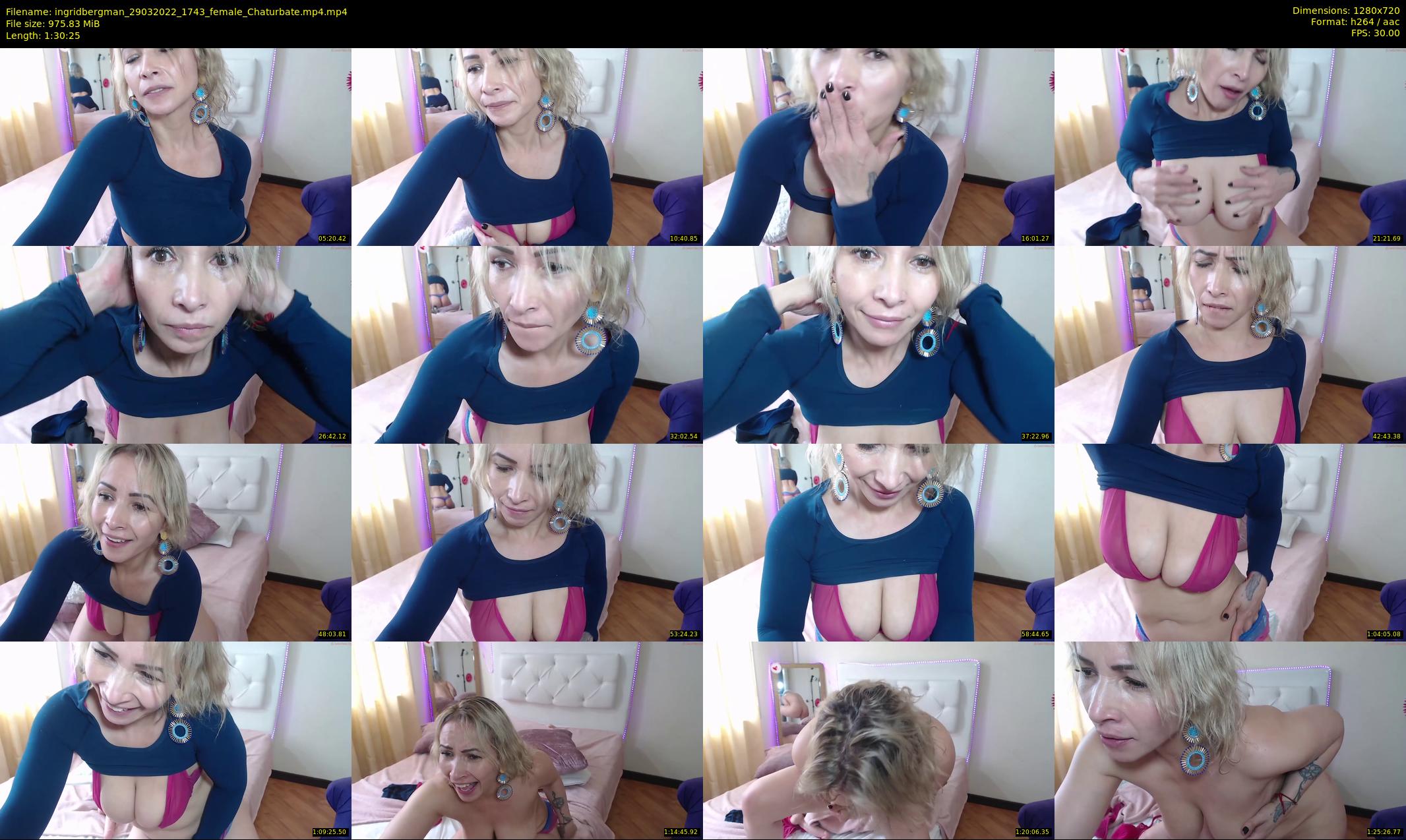 ingridbergman — 91 minute Chaturbate female cam show recording, 720p, Mar 29, 2022