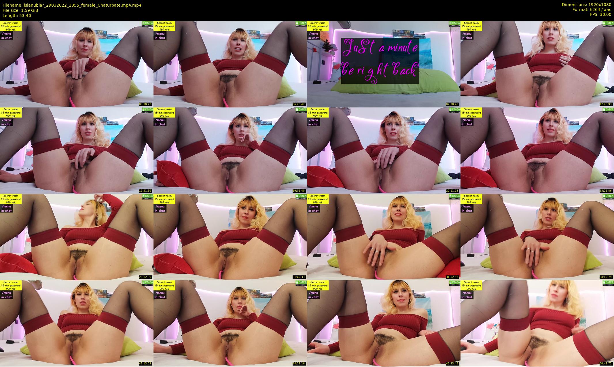 islanublar — 54 minute Chaturbate female cam show recording, 1080p, Mar 29, 2022