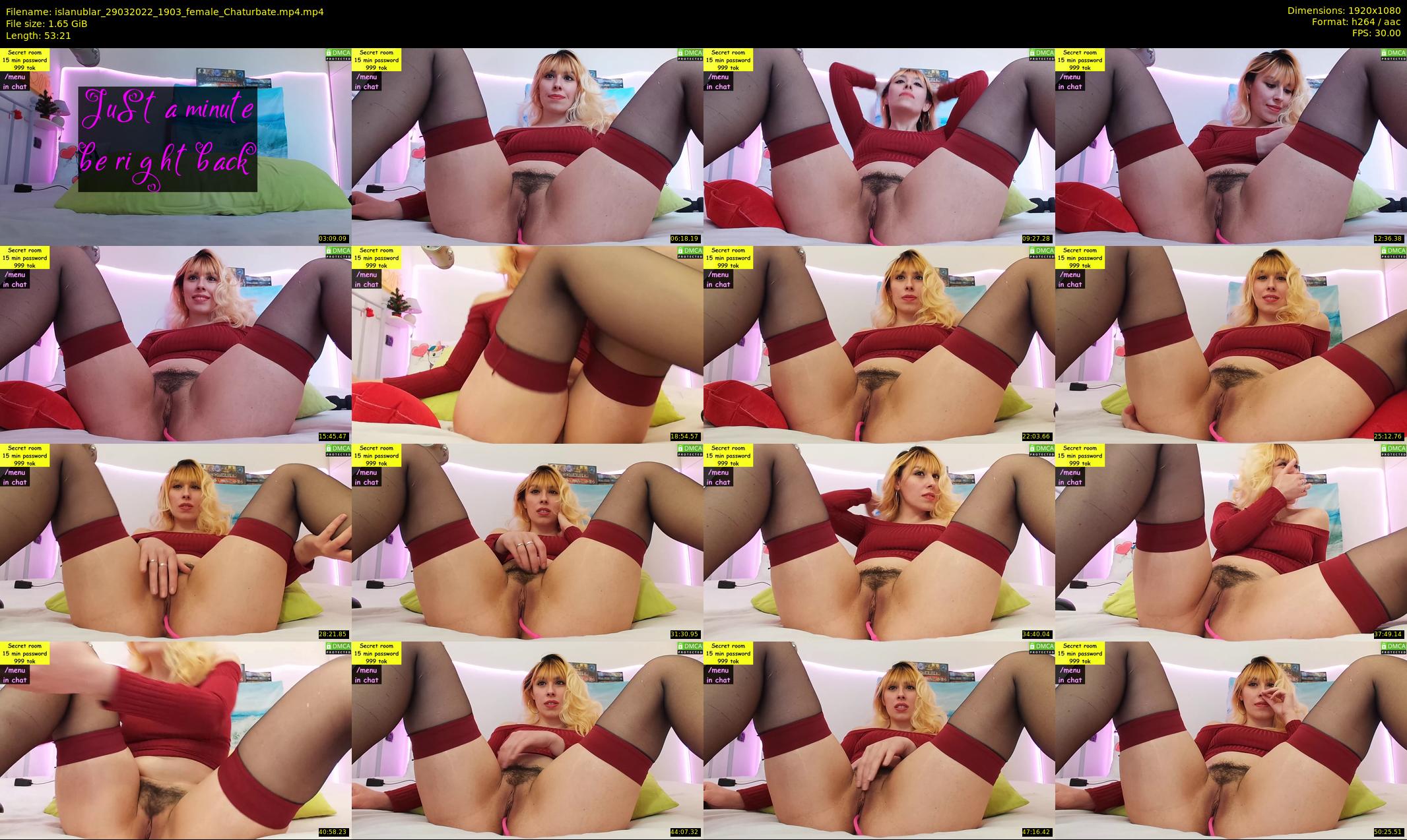 islanublar — 54 minute Chaturbate female cam show recording, 1080p, Mar 29, 2022