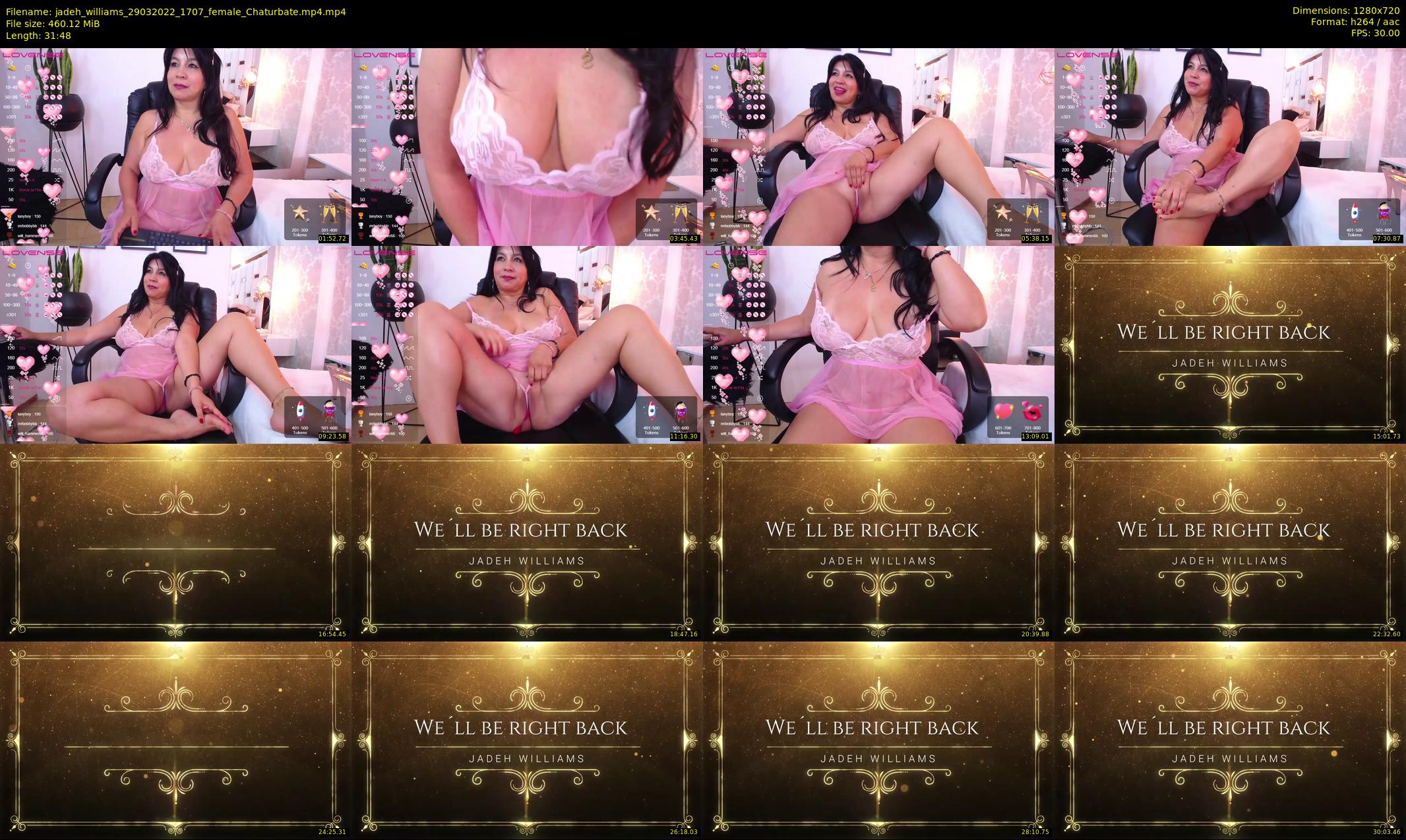 jadeh_williams — 32 minute Chaturbate female cam show recording, 720p, Mar 29, 2022
