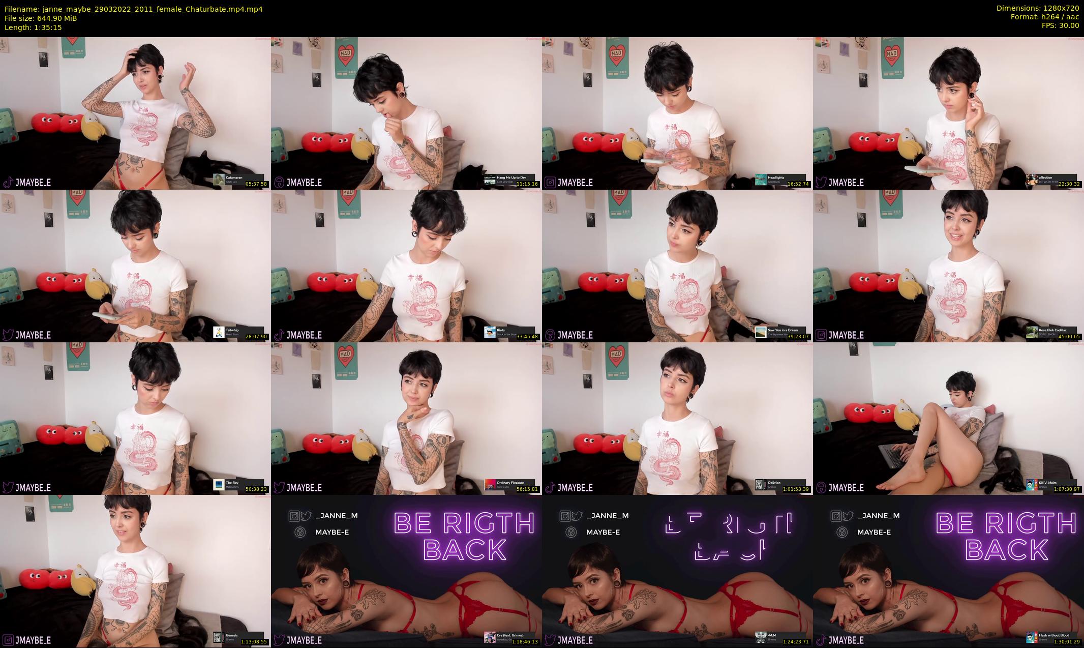 janne_maybe — 96 minute Chaturbate female cam show recording, 720p, Mar 29, 2022