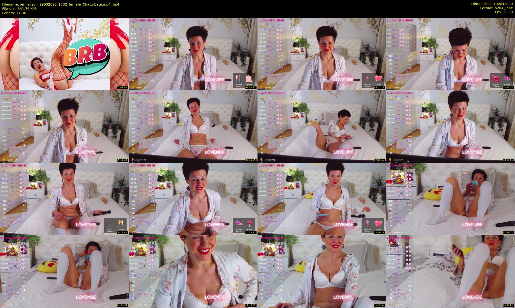 jennalison — 18 minute Chaturbate female cam show recording, 1080p, Mar 29, 2022