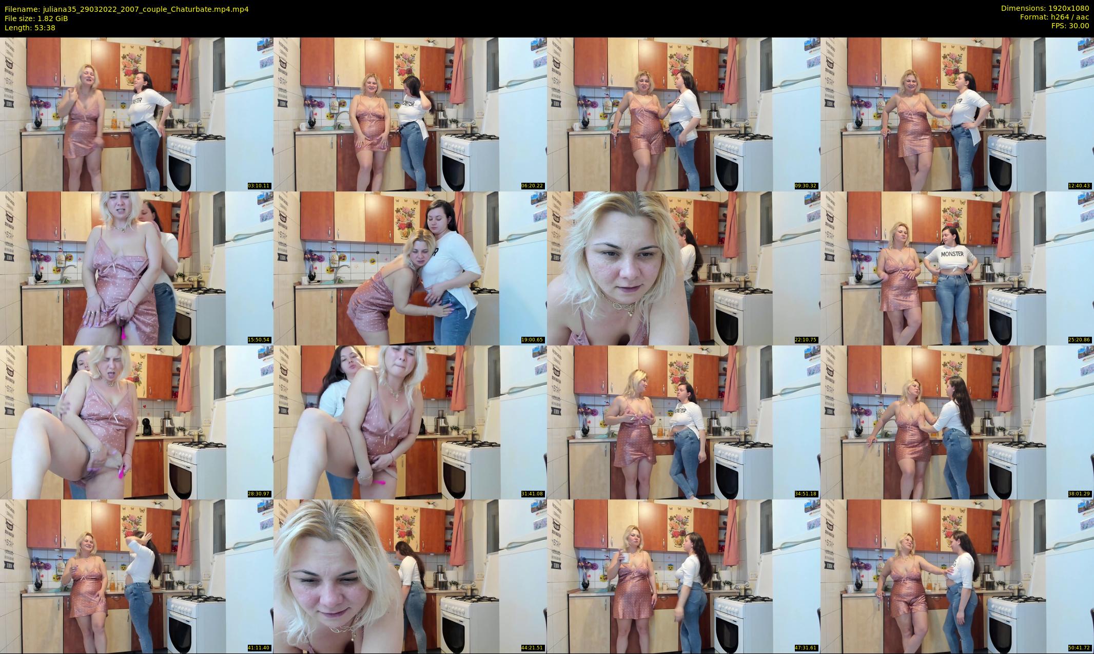 juliana35 — 54 minute Chaturbate couple cam show recording, 1080p, Mar 29, 2022