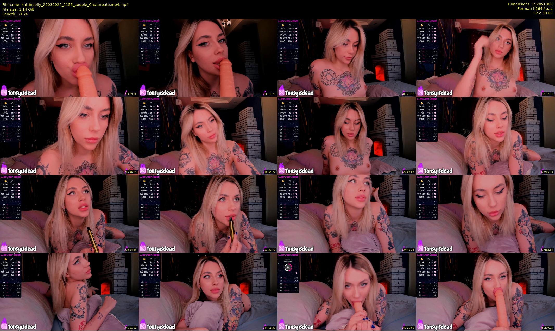 katrinpolly — 54 minute Chaturbate couple cam show recording, 1080p, Mar 29, 2022