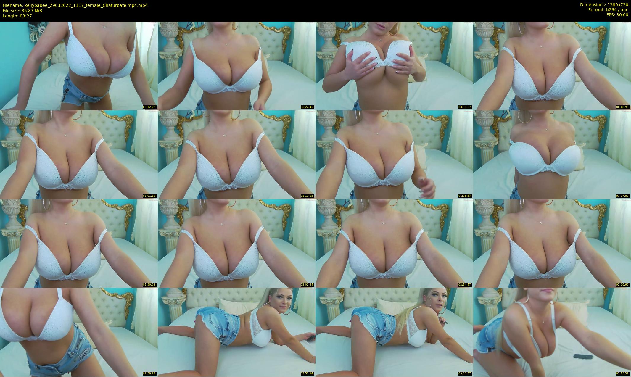 kellybabee — 4 minute Chaturbate female cam show recording, 720p, Mar 29, 2022