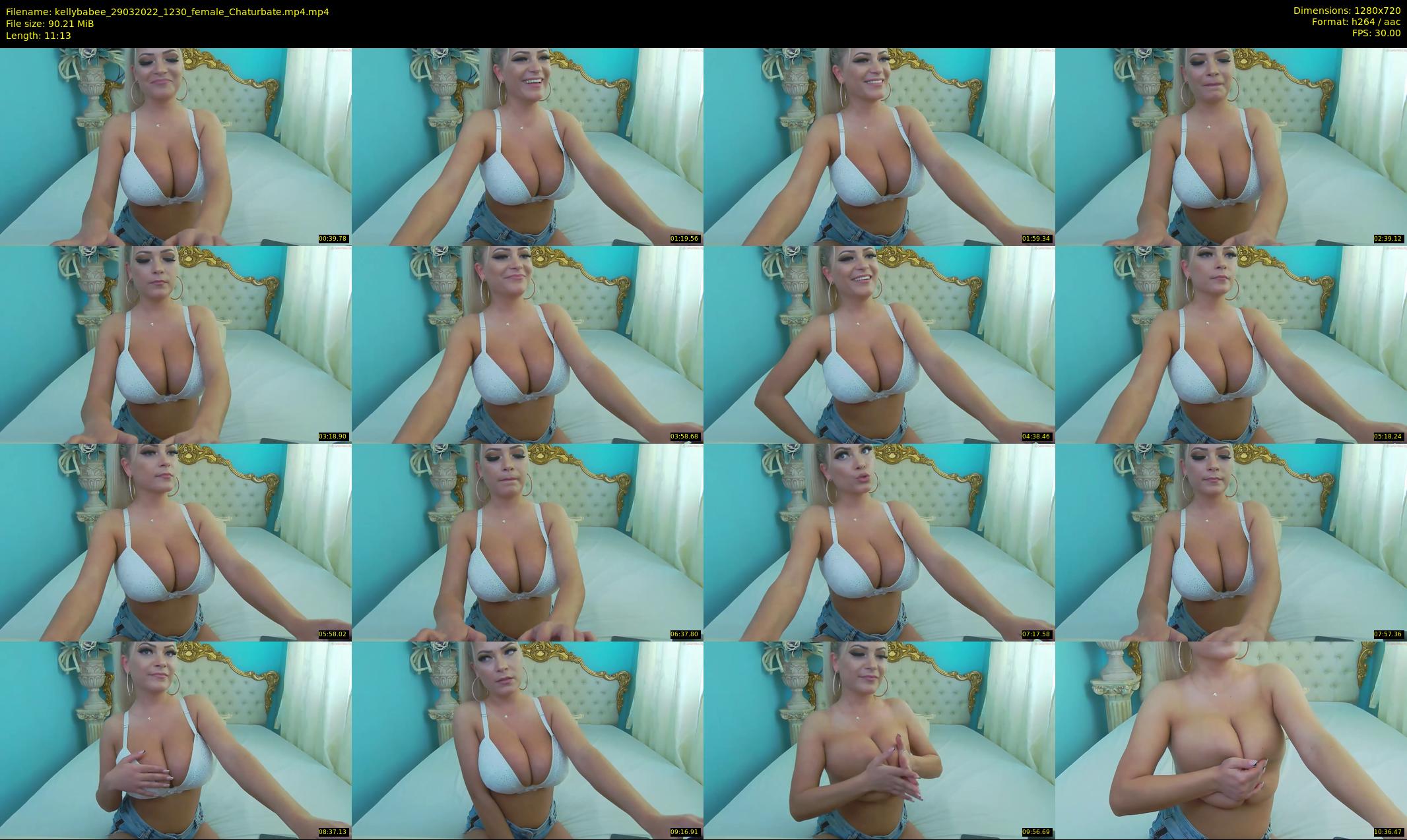 kellybabee — 12 minute Chaturbate female cam show recording, 720p, Mar 29, 2022