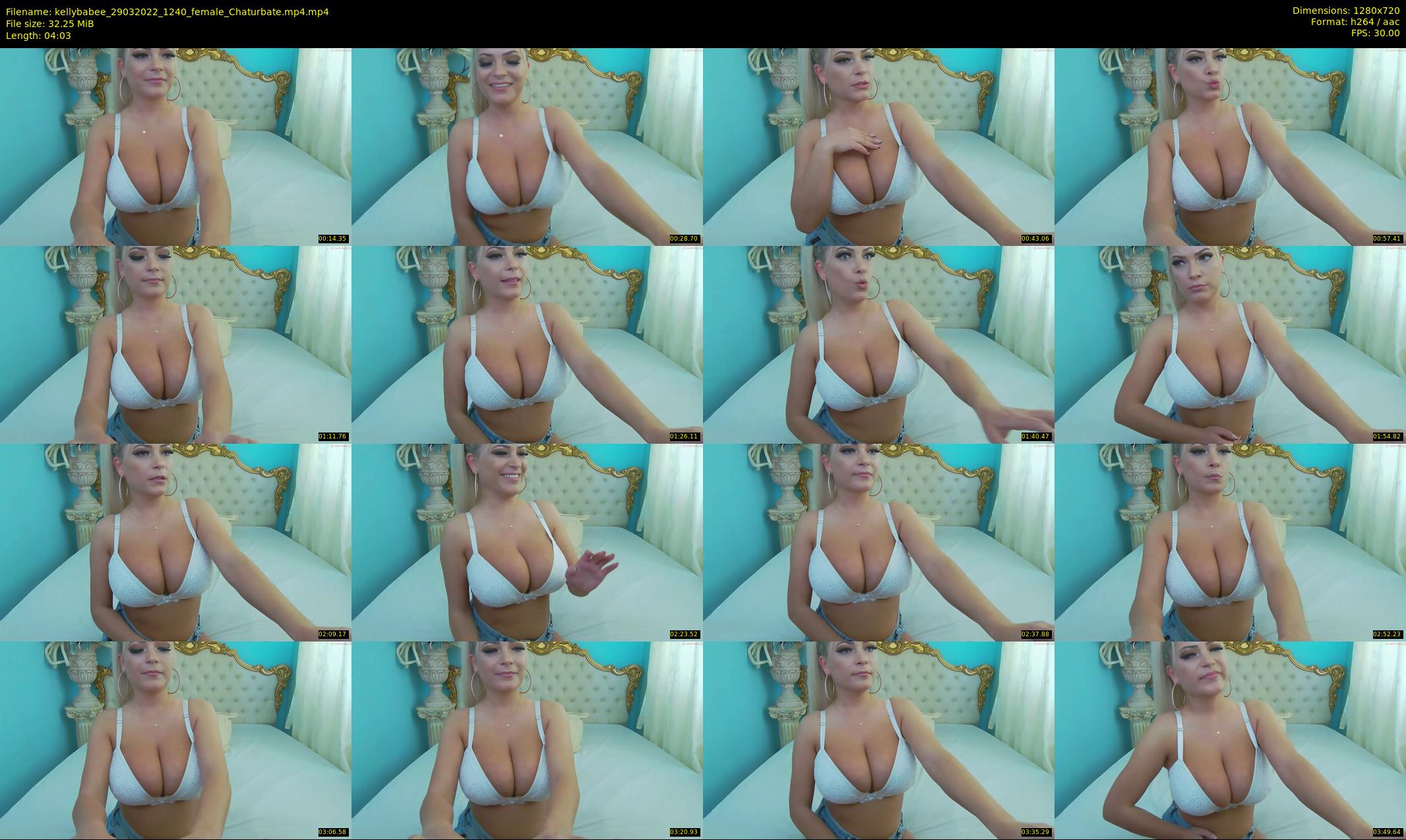 kellybabee — 5 minute Chaturbate female cam show recording, 720p, Mar 29, 2022