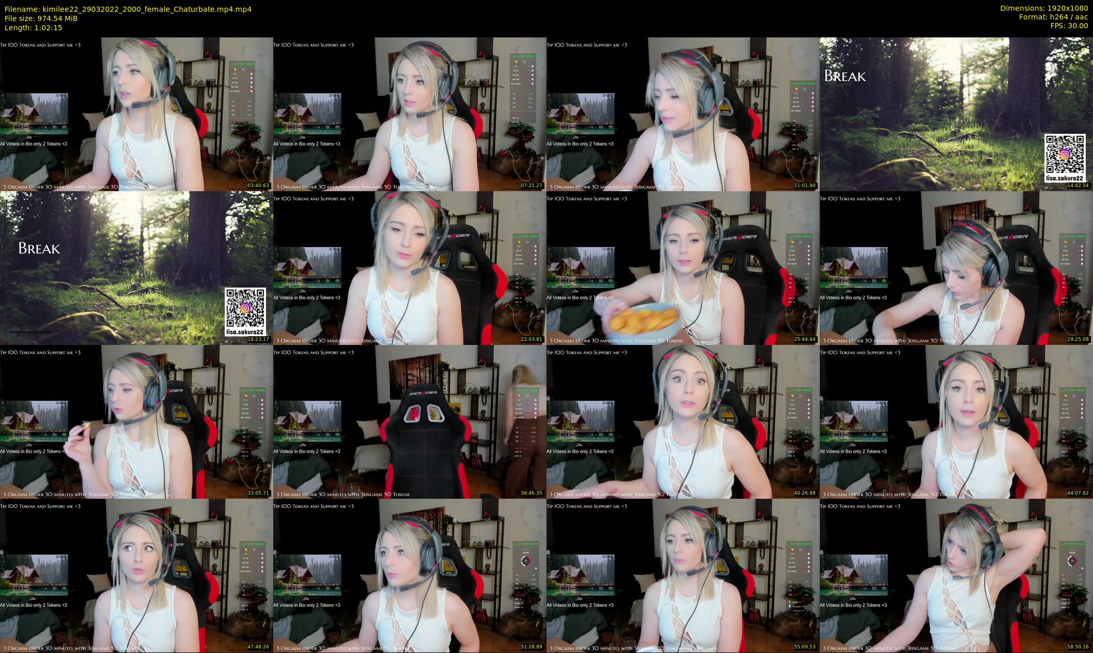 kimilee22 — 63 minute Chaturbate female cam show recording, 1080p, Mar 29, 2022