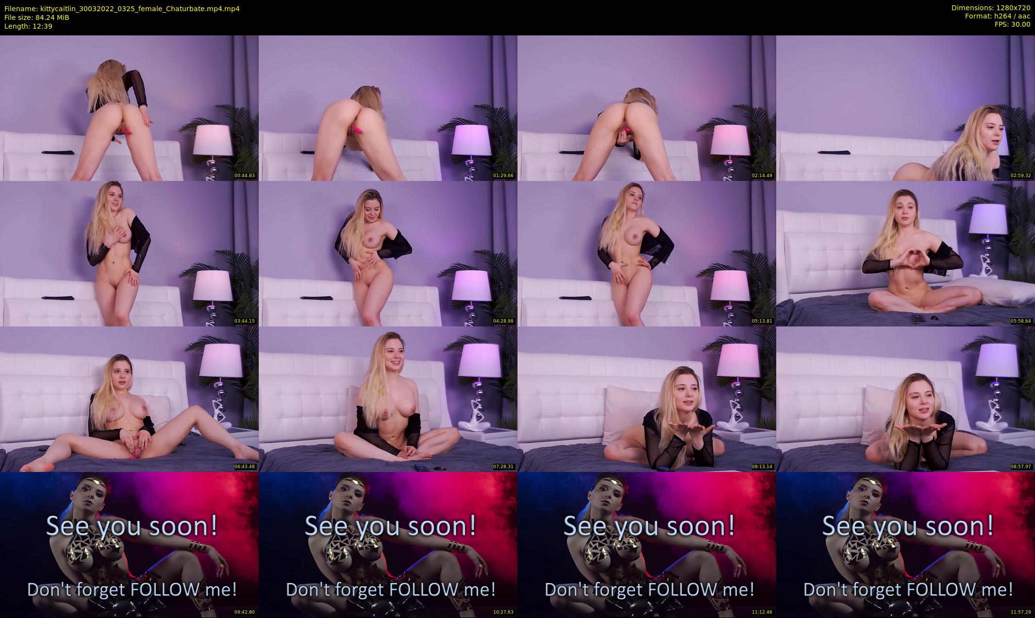 kittycaitlin — 13 minute Chaturbate female cam show recording, 720p, Mar 30, 2022