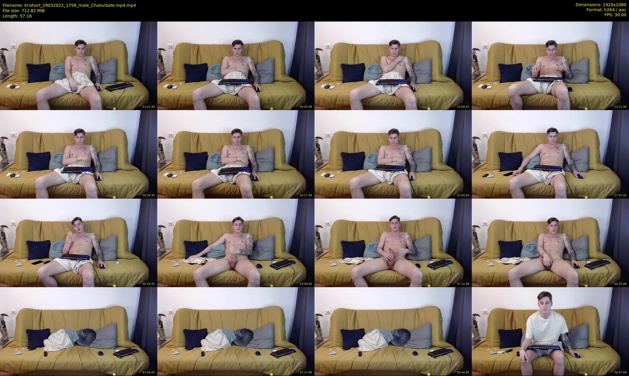 krishort — 58 minute Chaturbate male cam show recording, 1080p, Mar 29, 2022