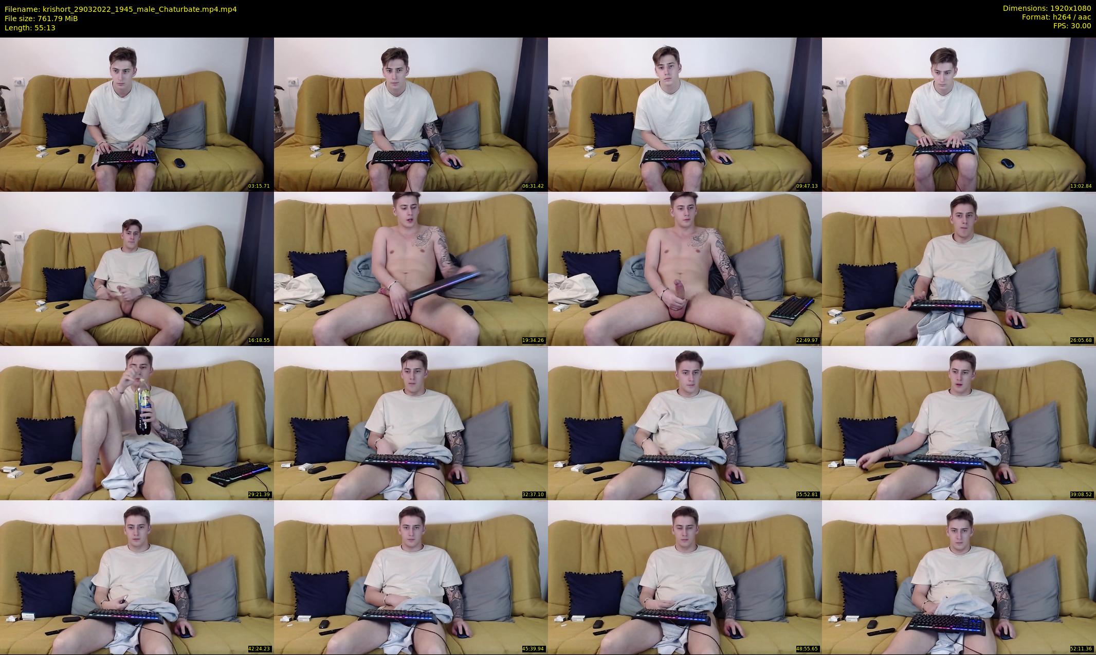 krishort — 56 minute Chaturbate male cam show recording, 1080p, Mar 29, 2022