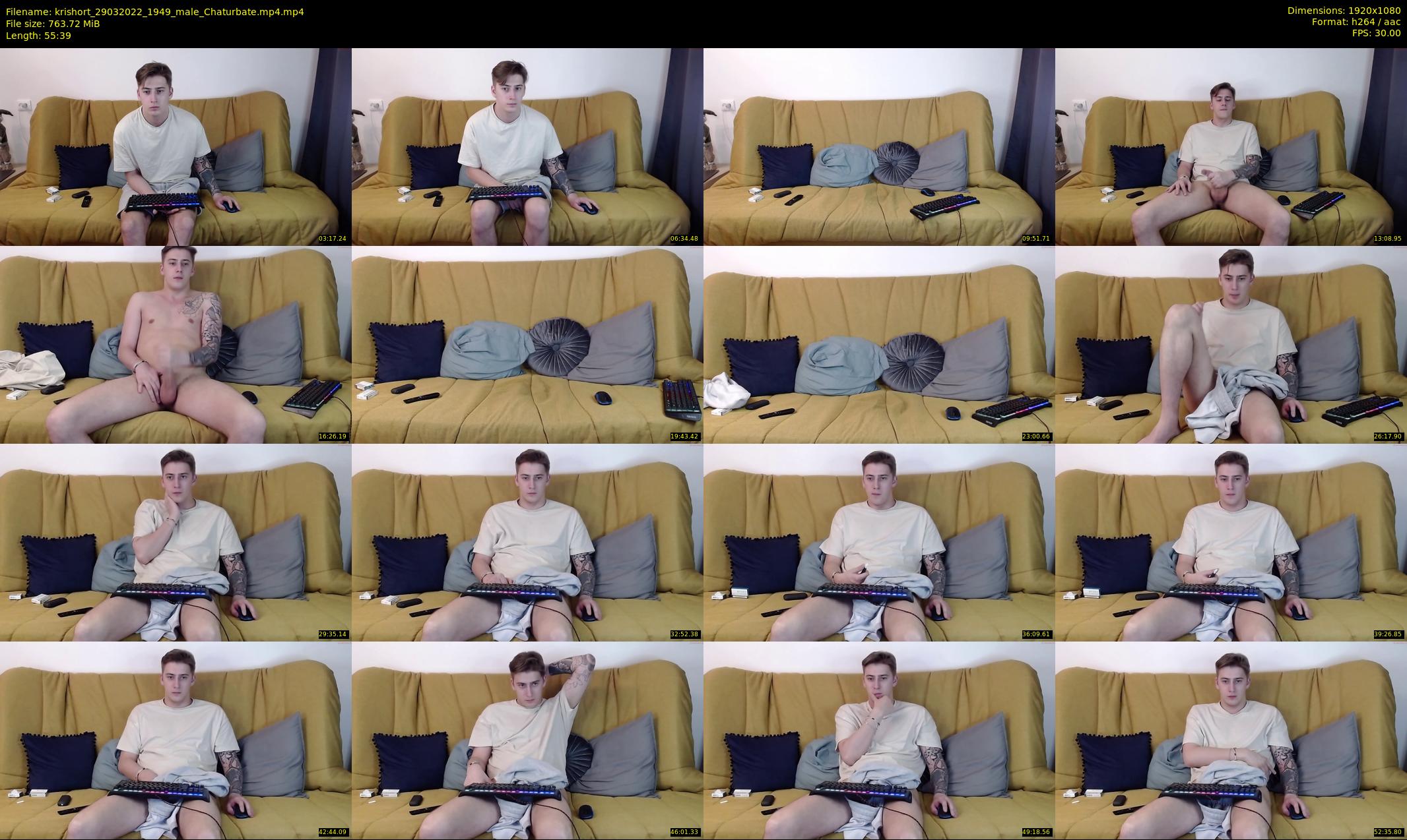 krishort — 56 minute Chaturbate male cam show recording, 1080p, Mar 29, 2022