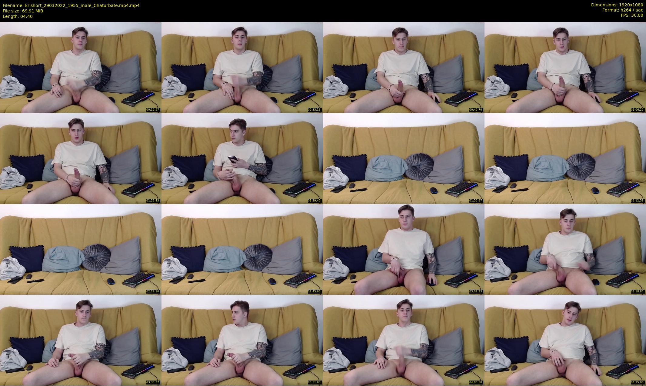 krishort — 5 minute Chaturbate male cam show recording, 1080p, Mar 29, 2022