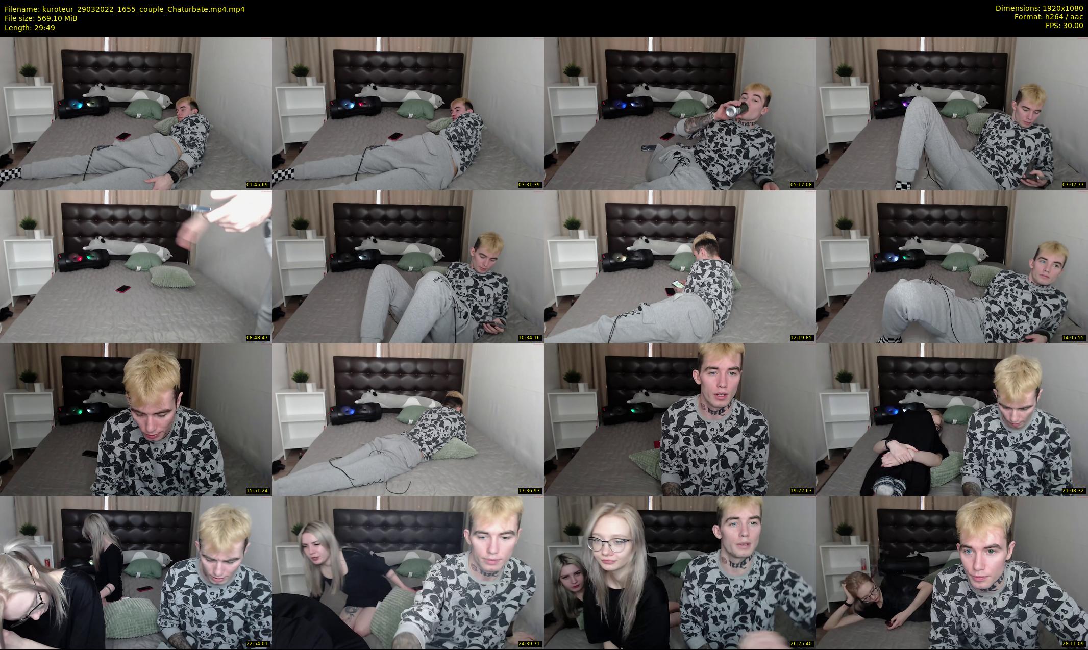 kuroteur — 30 minute Chaturbate couple cam show recording, 1080p, Mar 29, 2022