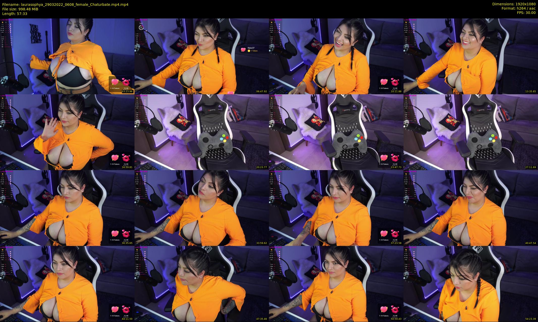 laurasophya — 58 minute Chaturbate female cam show recording, 1080p, Mar 29, 2022