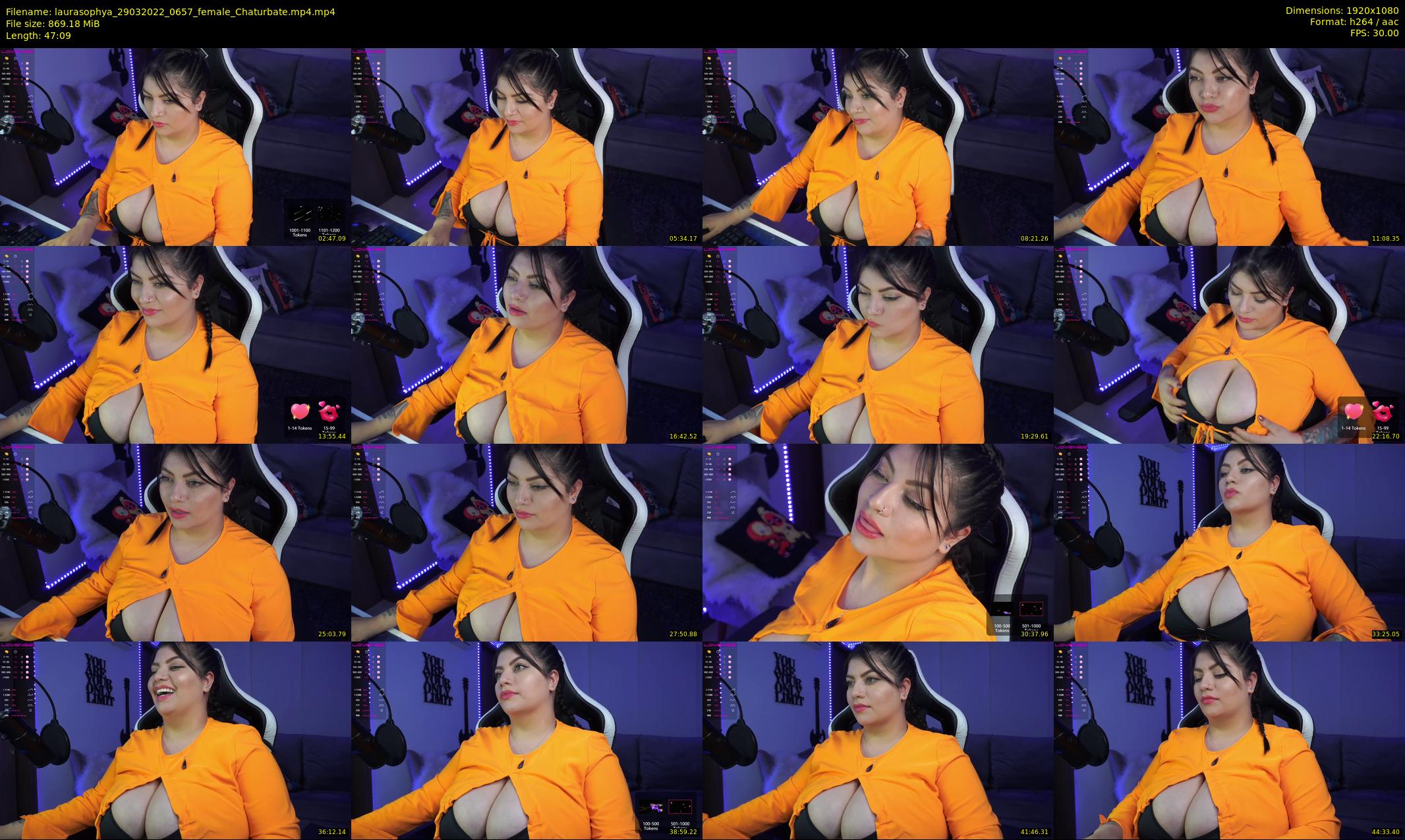 laurasophya — 48 minute Chaturbate female cam show recording, 1080p, Mar 29, 2022