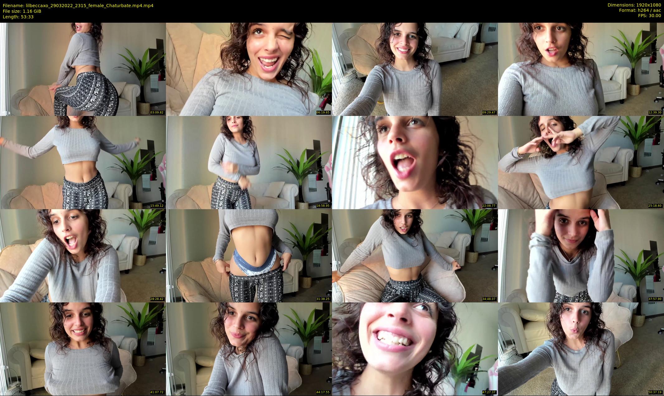 lilbeccaxo — 54 minute Chaturbate female cam show recording, 1080p, Mar 29, 2022