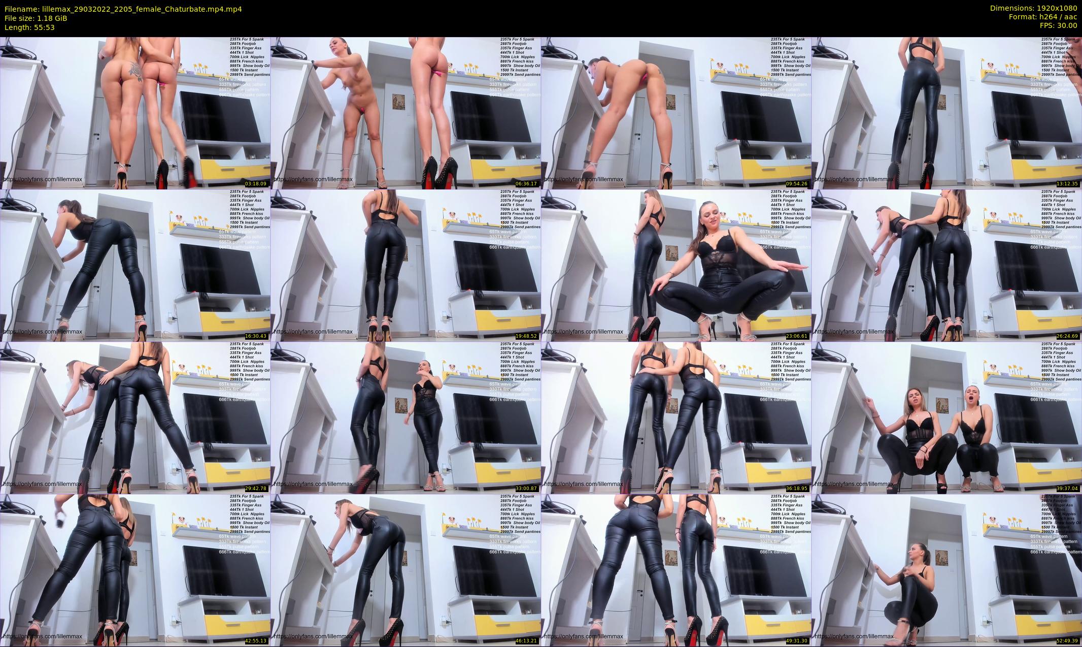lillemax — 56 minute Chaturbate female cam show recording, 1080p, Mar 29, 2022