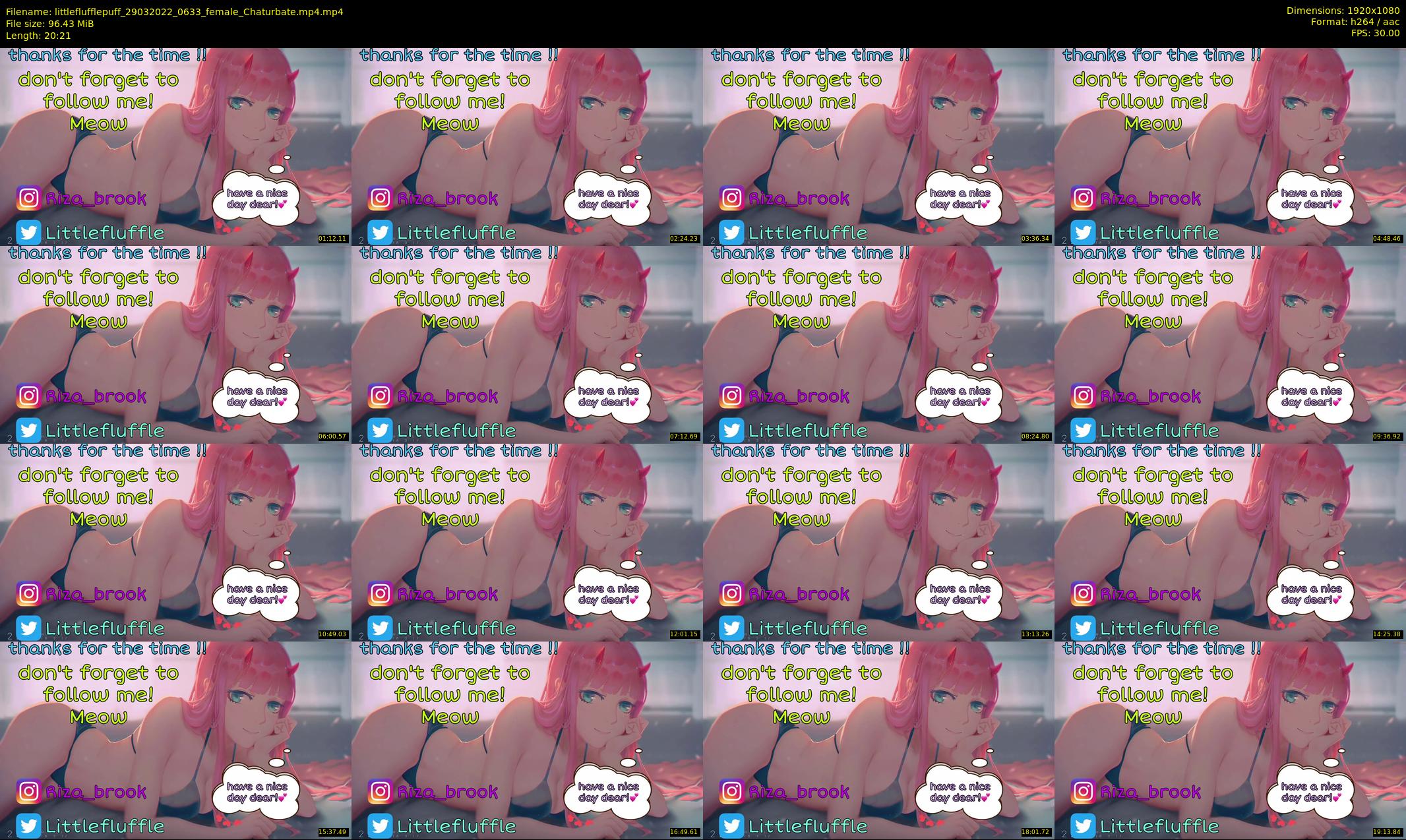 littleflufflepuff — 21 minute Chaturbate female cam show recording, 1080p, Mar 29, 2022