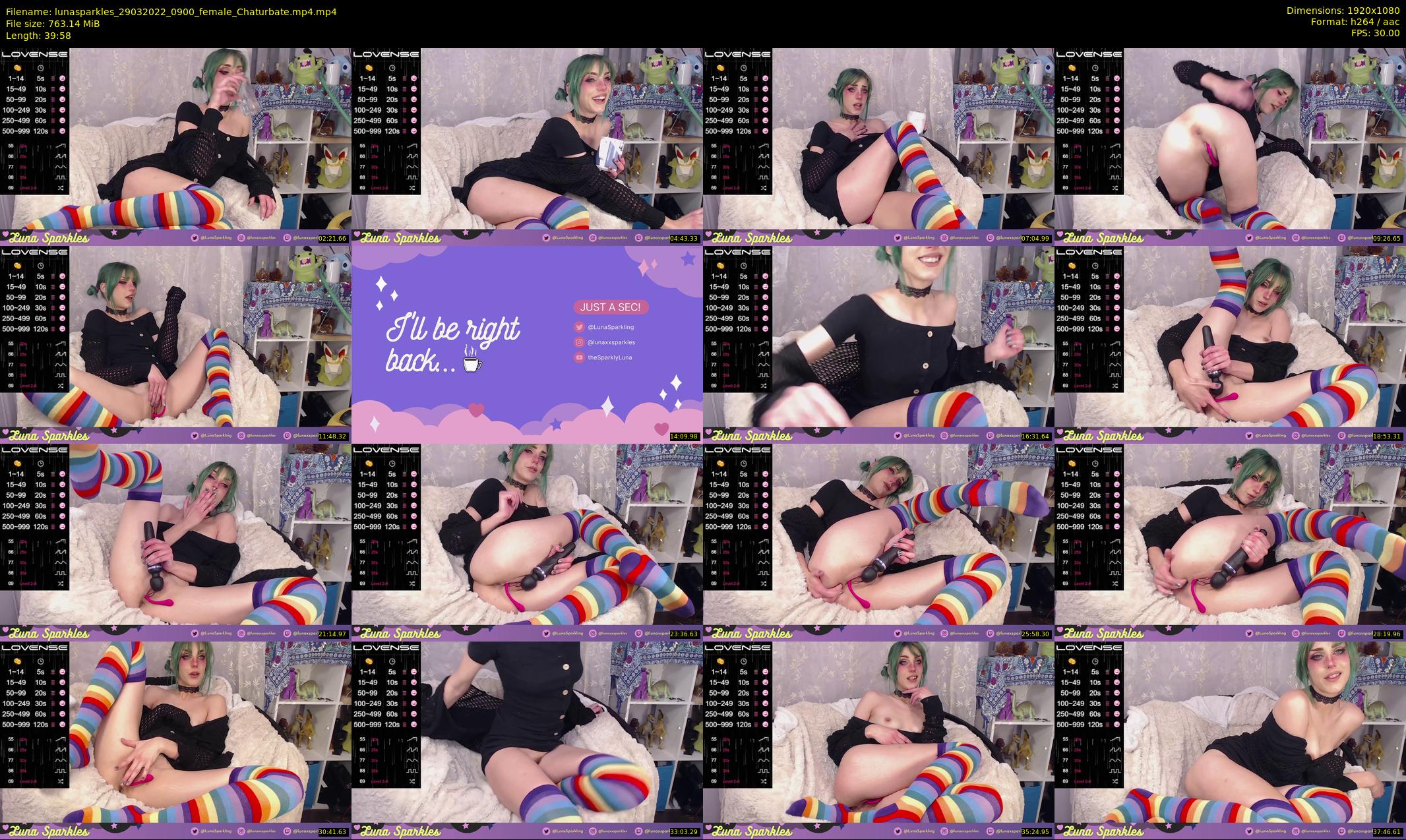 lunasparkles — 40 minute Chaturbate female cam show recording, 1080p, Mar 29, 2022