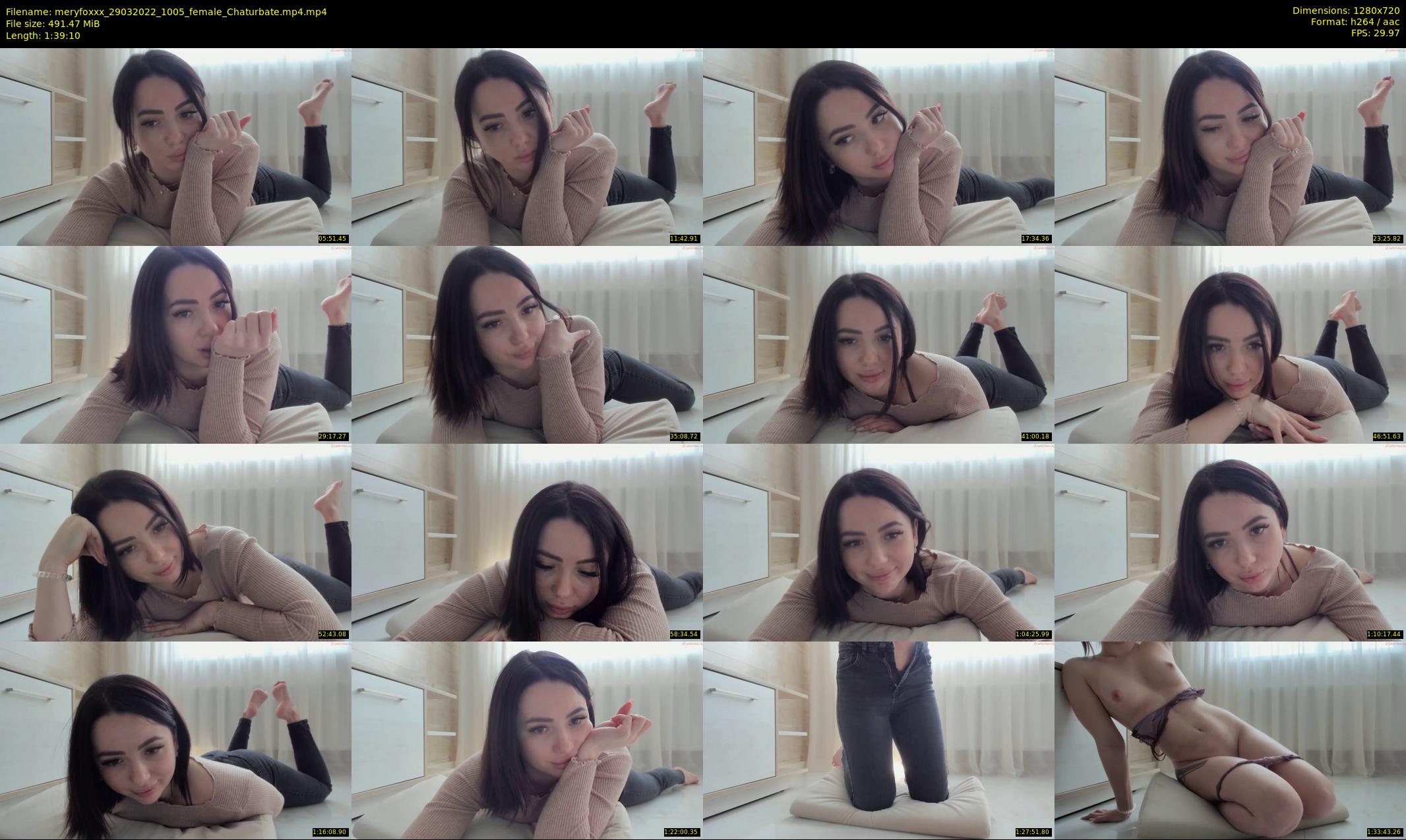 meryfoxxx — 100 minute Chaturbate female cam show recording, 720p, Mar 29, 2022