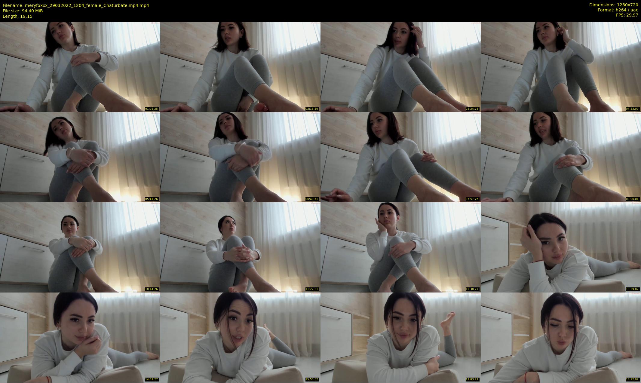 meryfoxxx — 20 minute Chaturbate female cam show recording, 720p, Mar 29, 2022