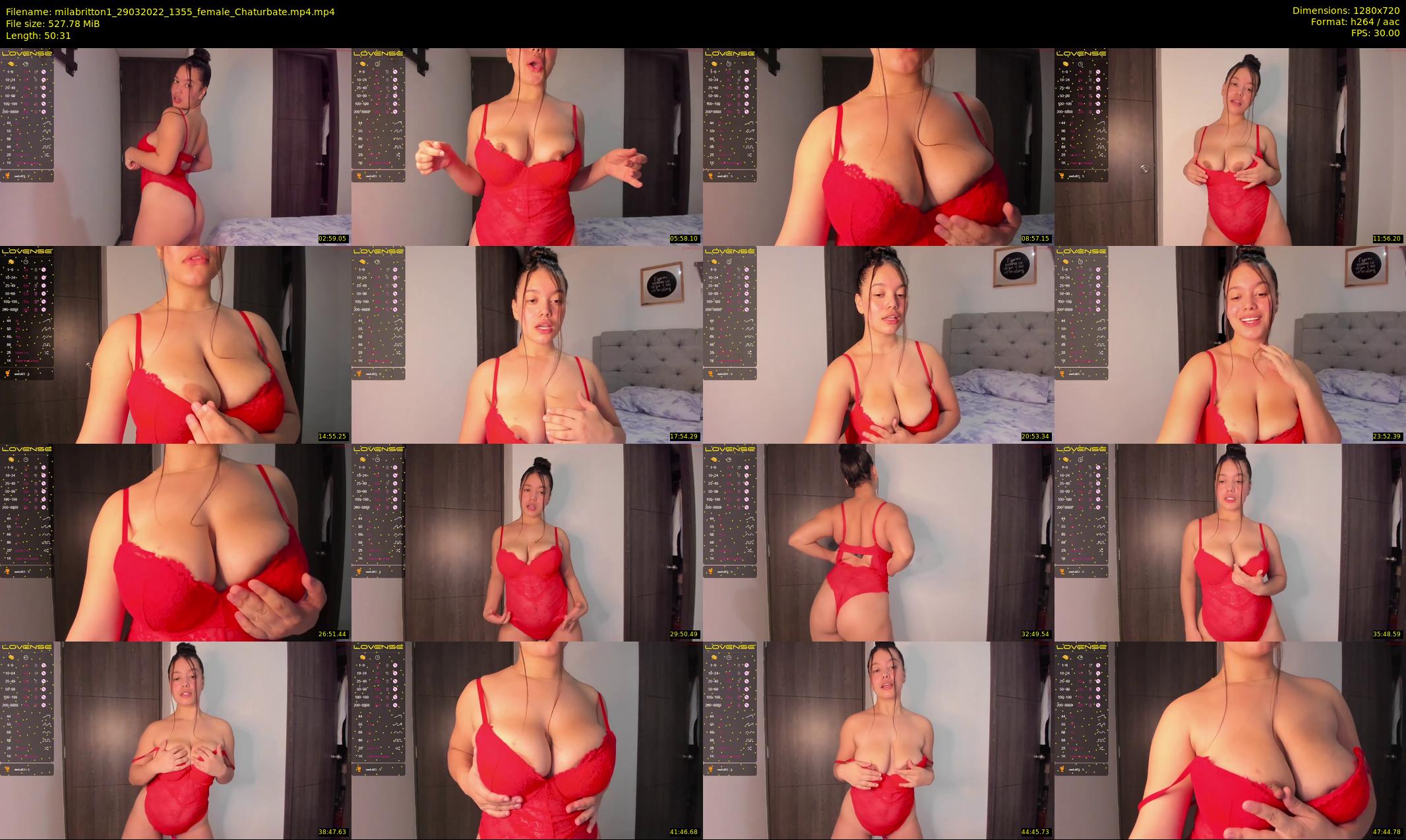 milabritton1 — 51 minute Chaturbate female cam show recording, 720p, Mar 29, 2022