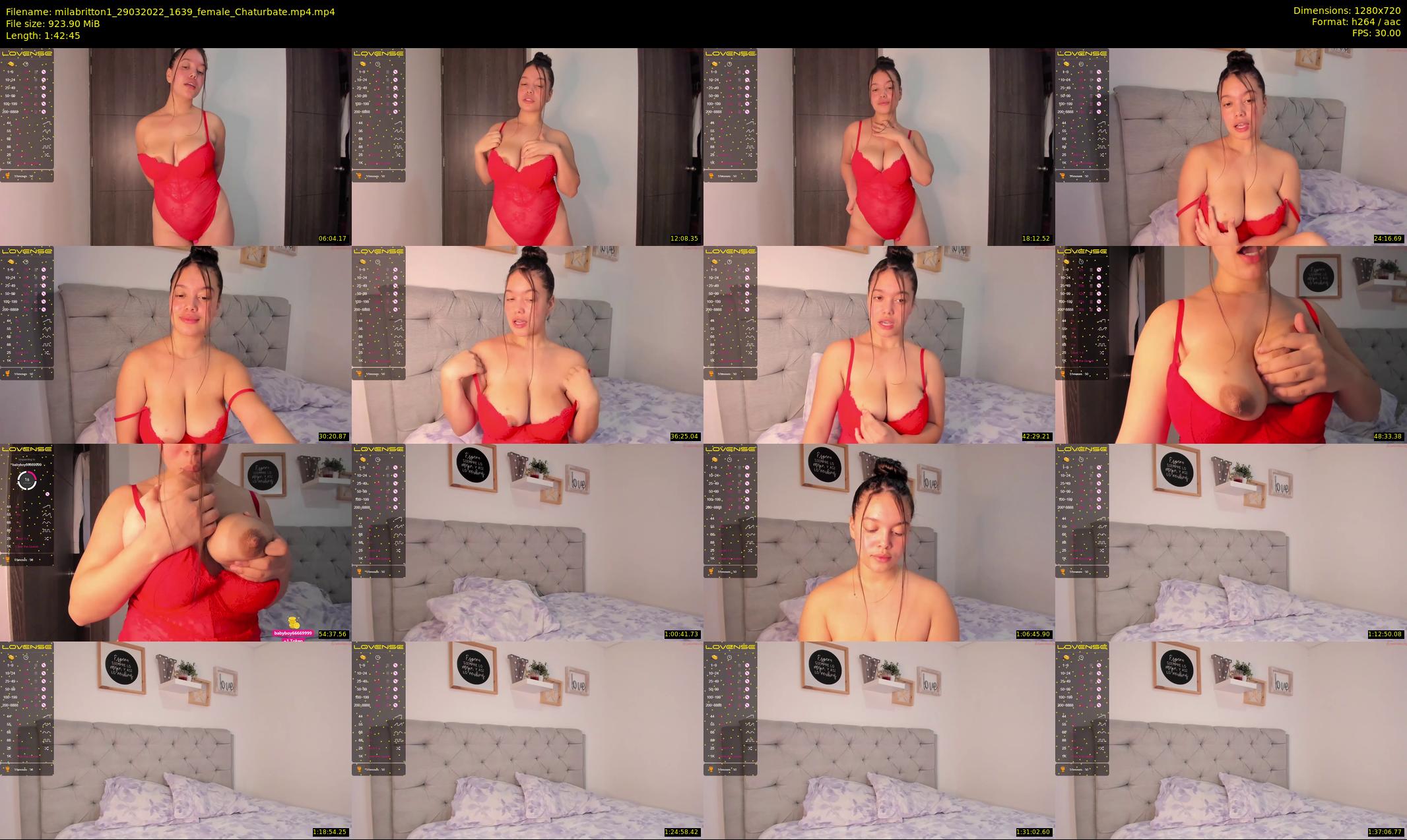 milabritton1 — 103 minute Chaturbate female cam show recording, 720p, Mar 29, 2022