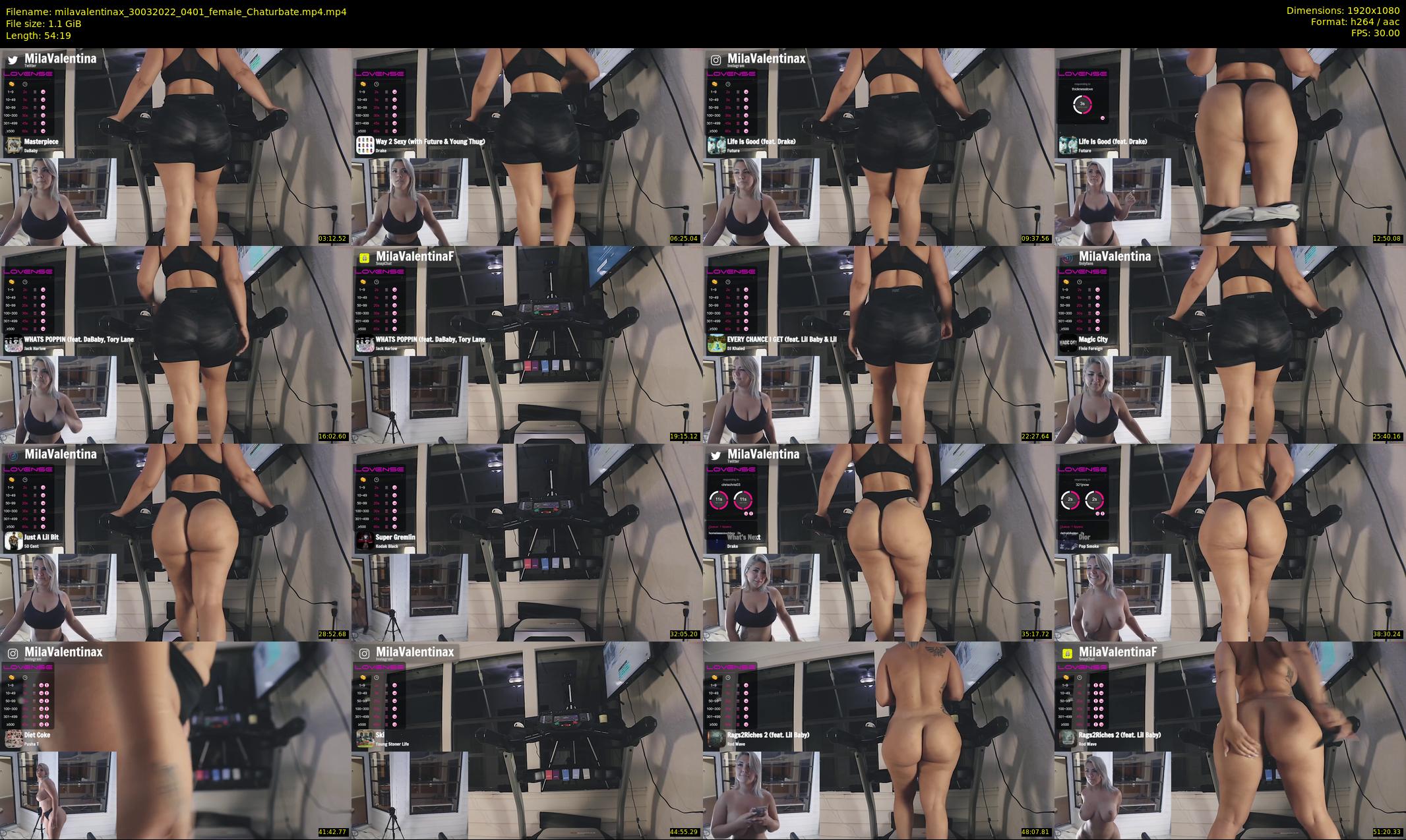 milavalentinax — 55 minute Chaturbate female cam show recording, 1080p, Mar 30, 2022