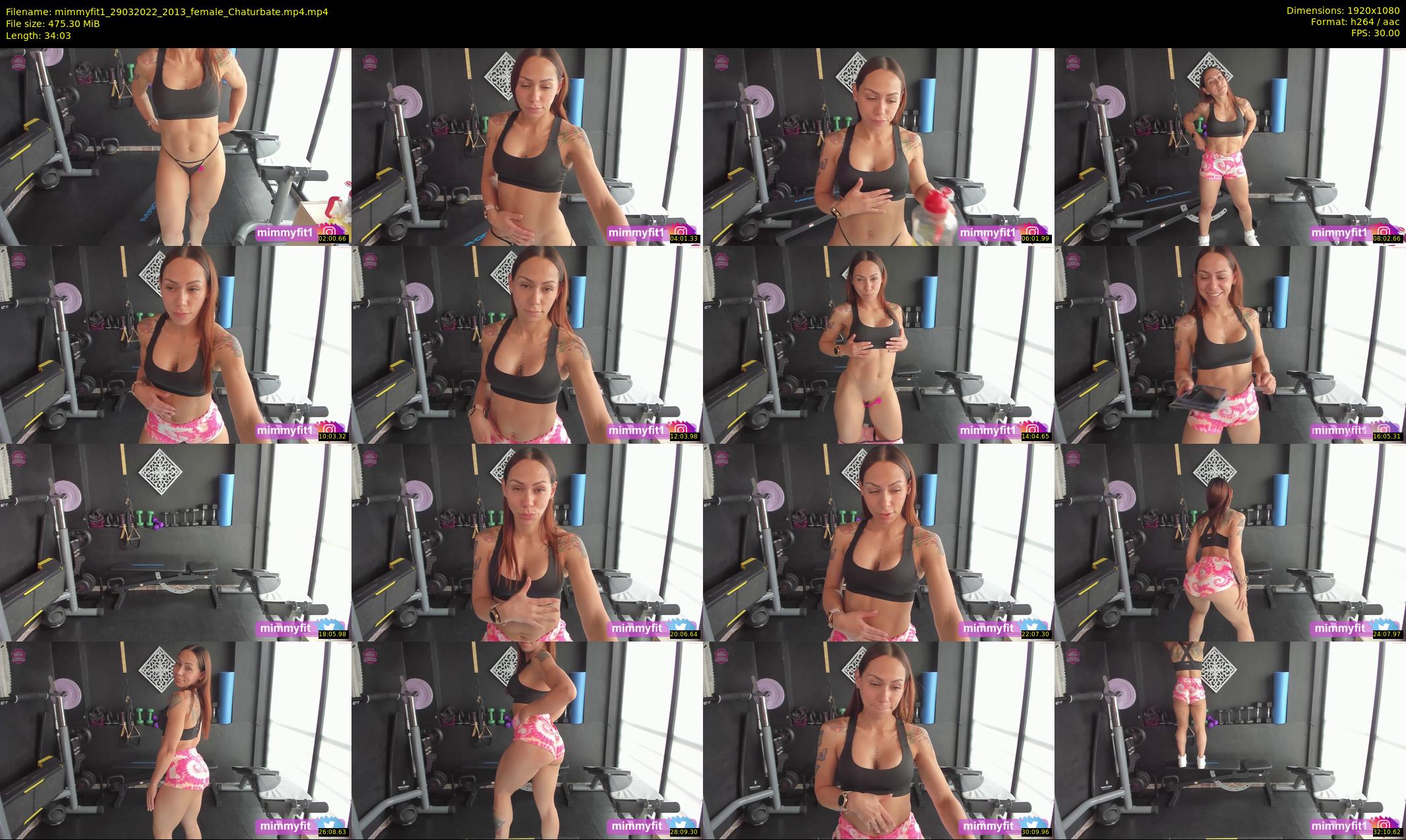 mimmyfit1 — 35 minute Chaturbate female cam show recording, 1080p, Mar 29, 2022