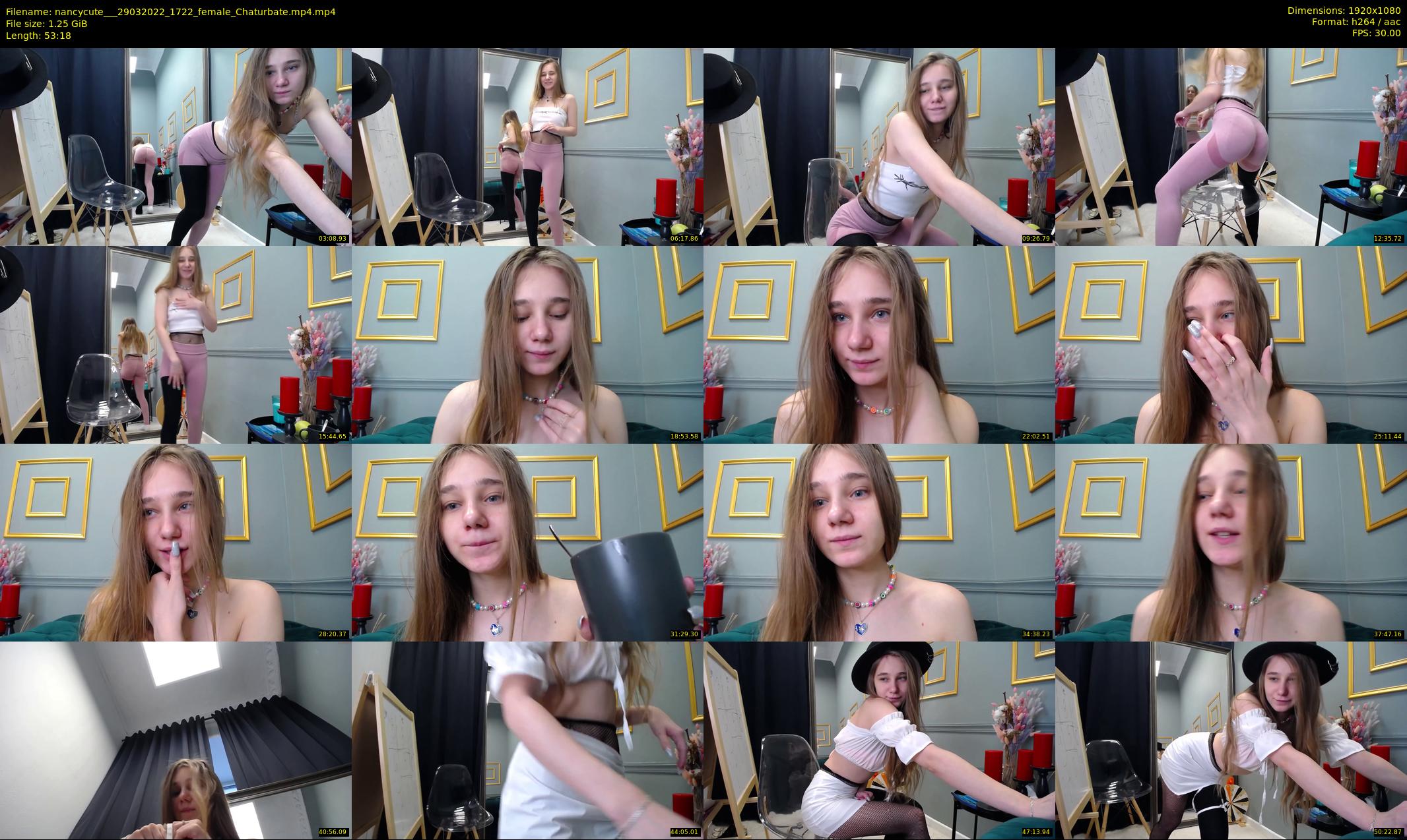 nancycute__ — 54 minute Chaturbate female cam show recording, 1080p, Mar 29, 2022