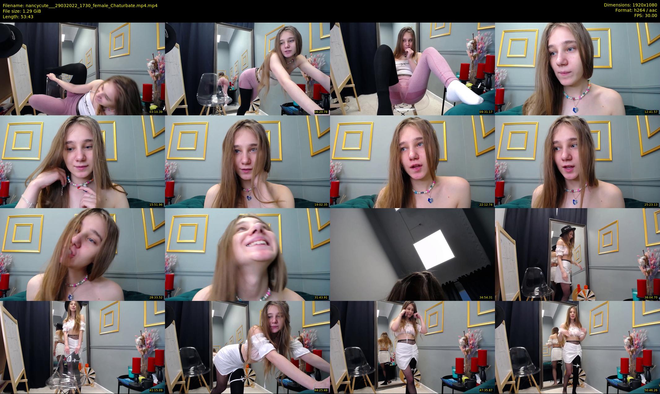 nancycute__ — 54 minute Chaturbate female cam show recording, 1080p, Mar 29, 2022