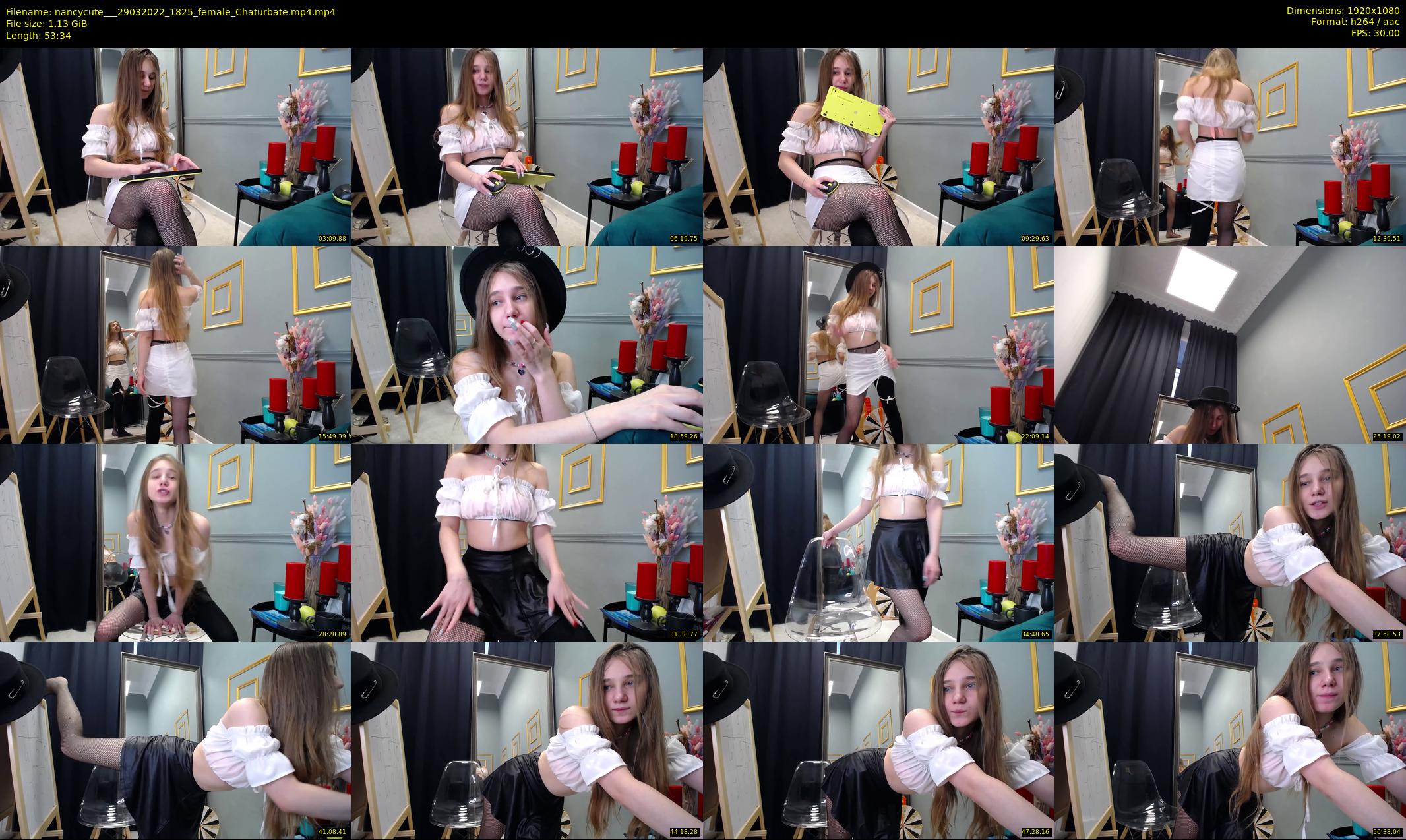 nancycute__ — 54 minute Chaturbate female cam show recording, 1080p, Mar 29, 2022