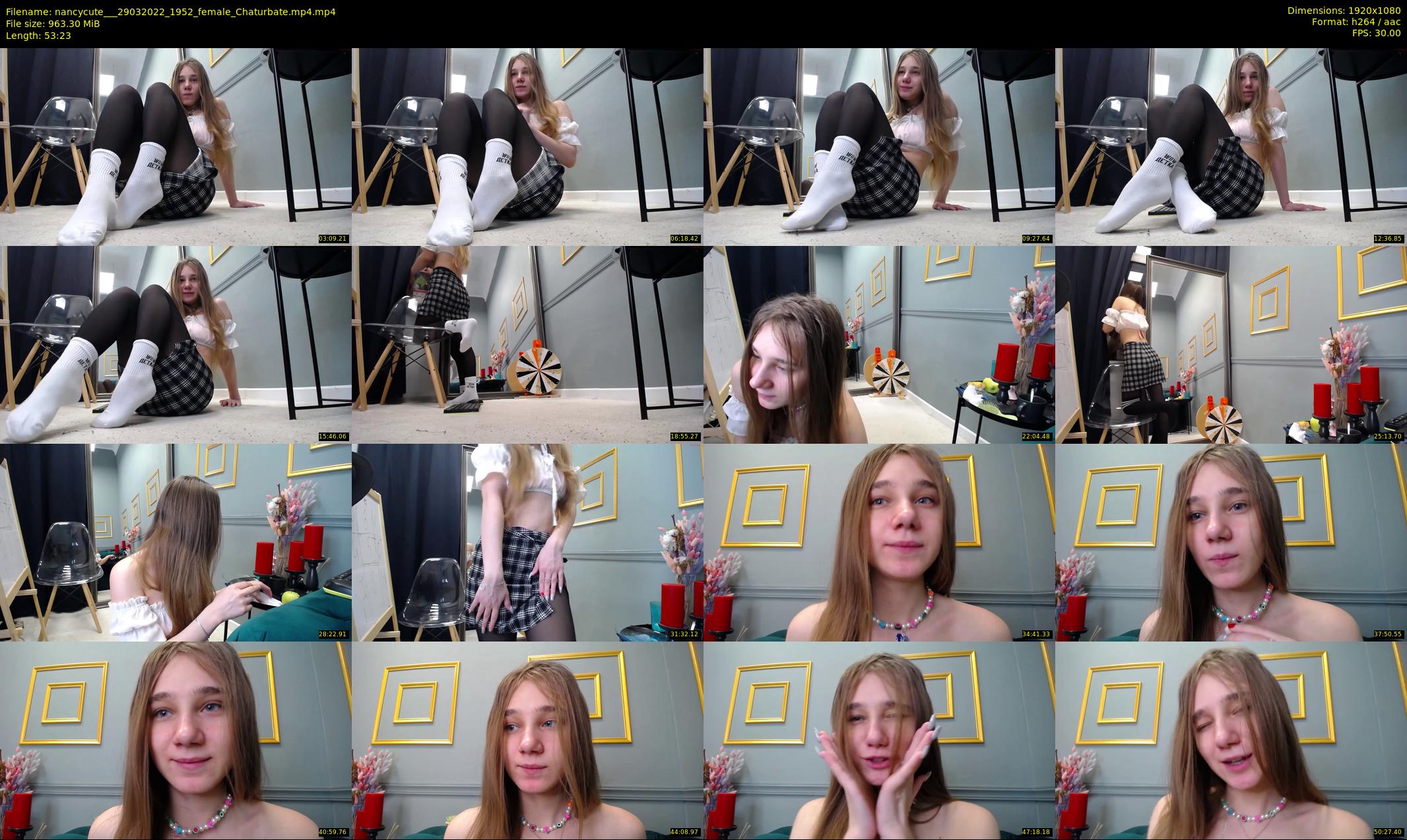 nancycute__ — 54 minute Chaturbate female cam show recording, 1080p, Mar 29, 2022