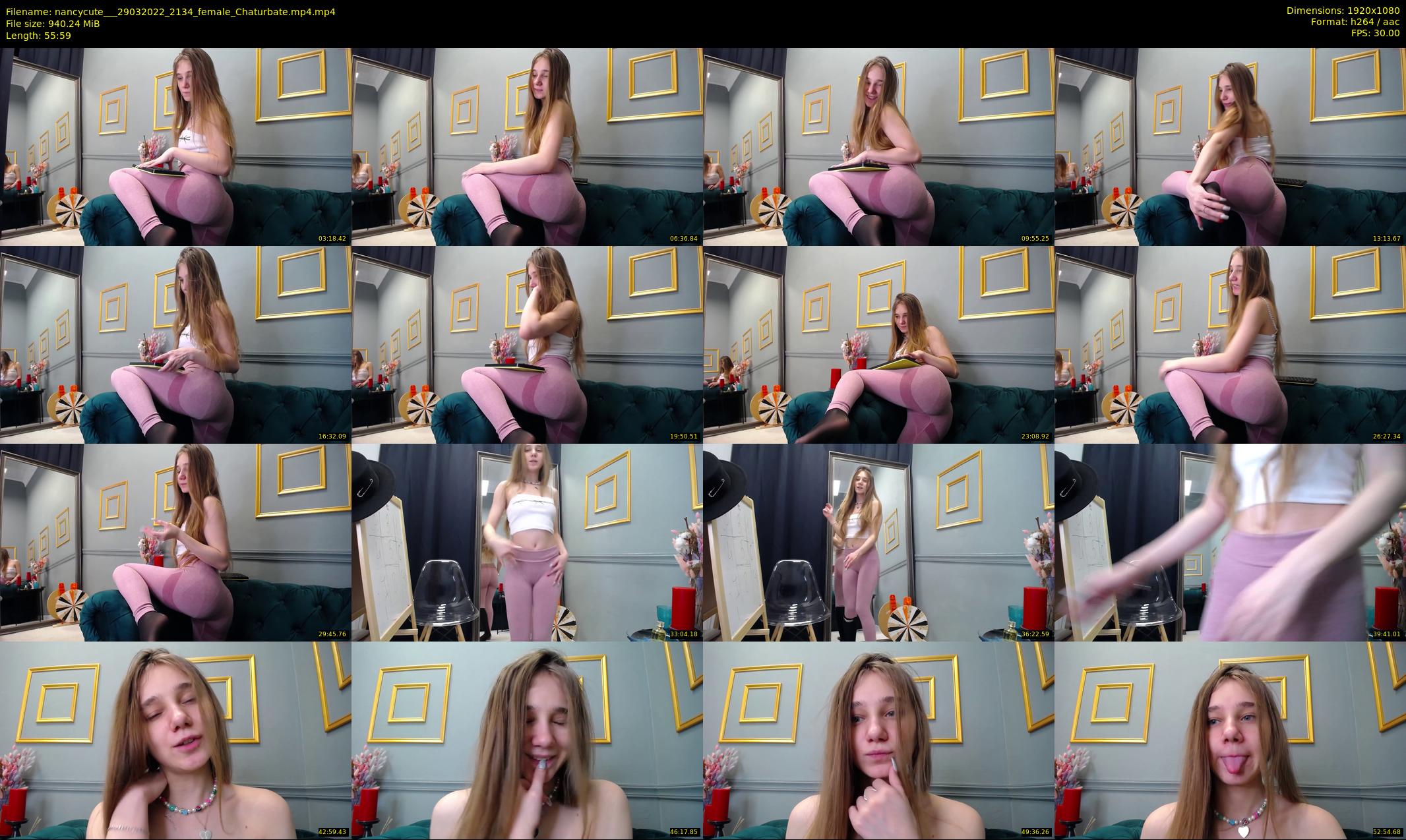 nancycute__ — 56 minute Chaturbate female cam show recording, 1080p, Mar 29, 2022
