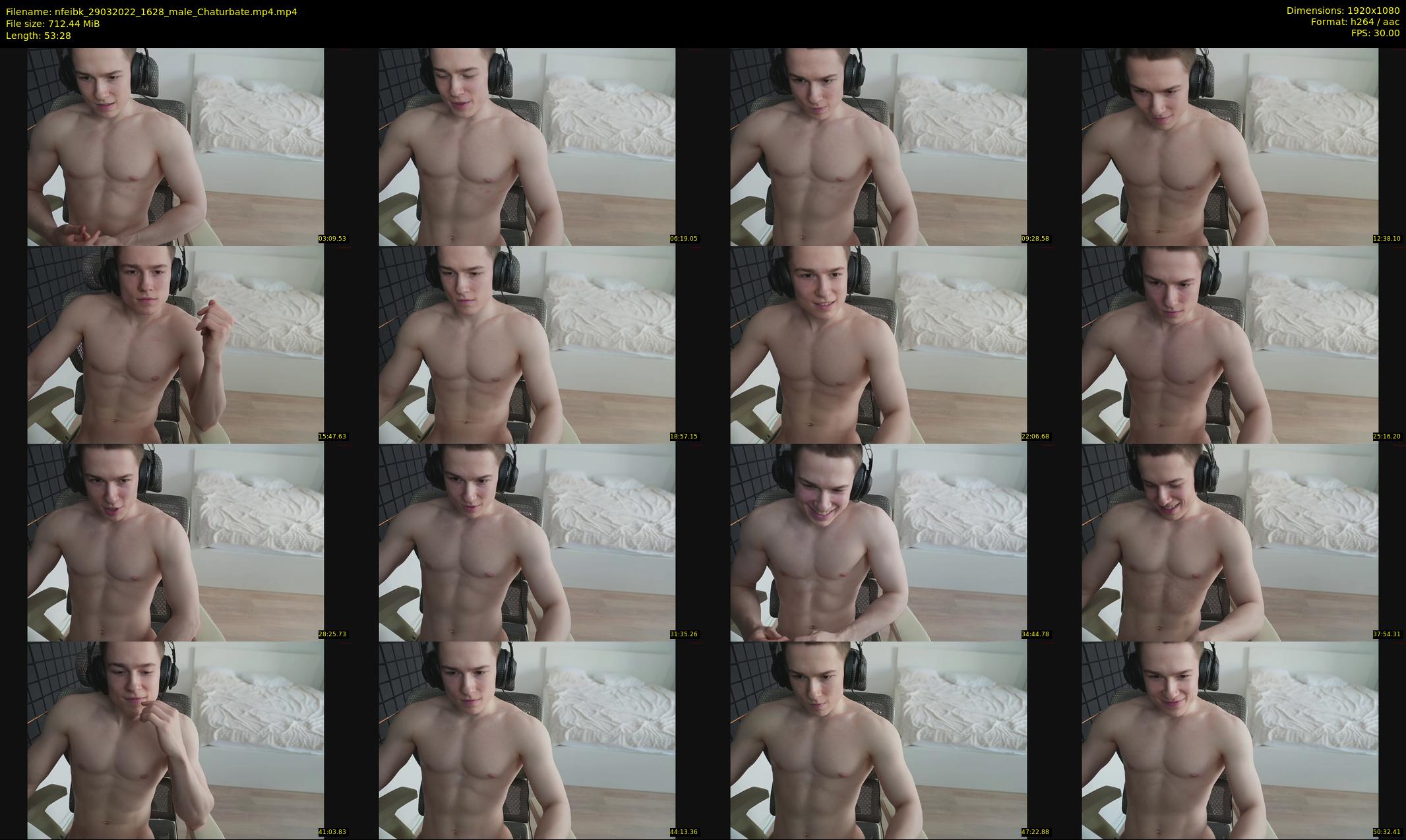 nfeibk — 54 minute Chaturbate male cam show recording, 1080p, Mar 29, 2022