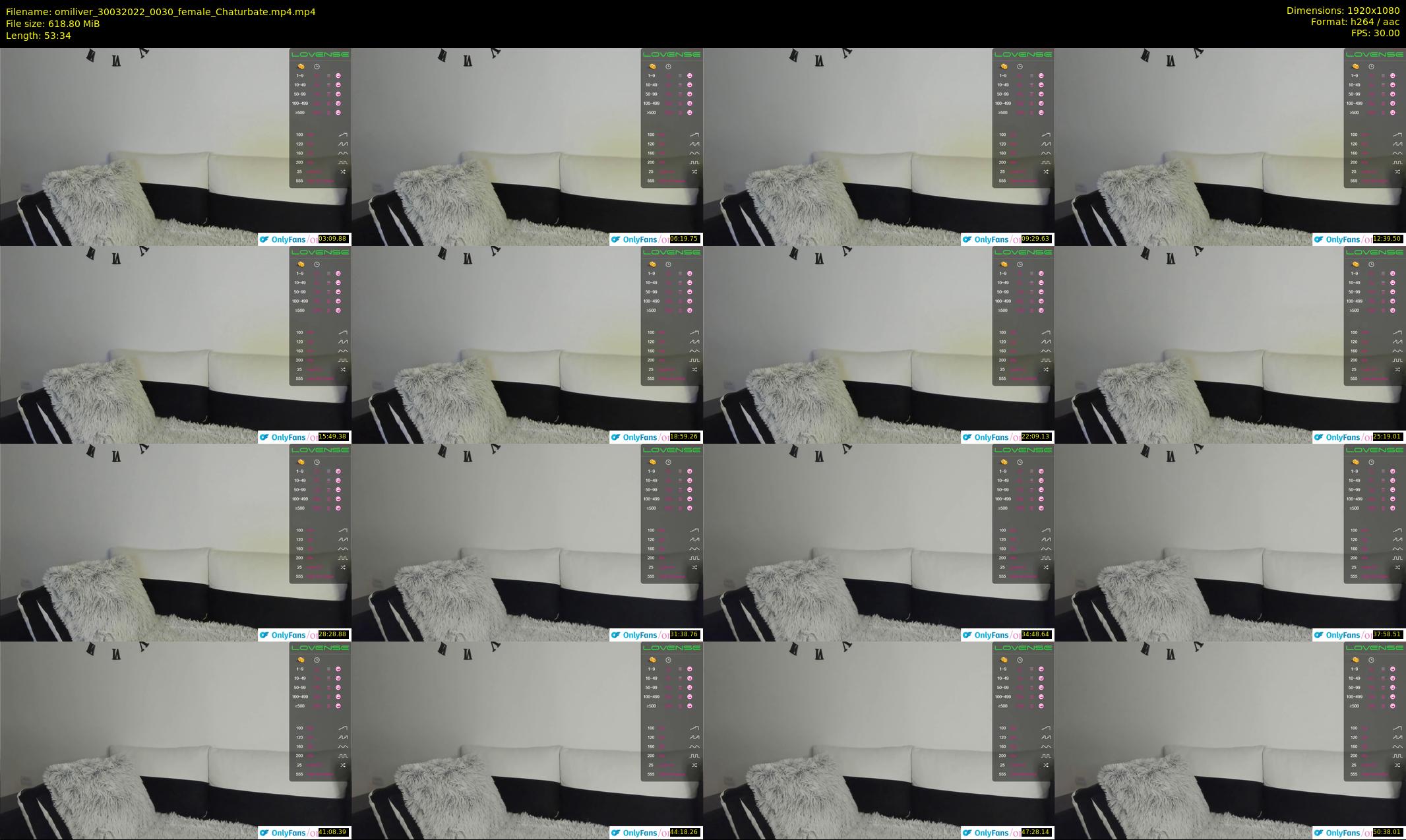 omiliver — 54 minute Chaturbate female cam show recording, 1080p, Mar 30, 2022