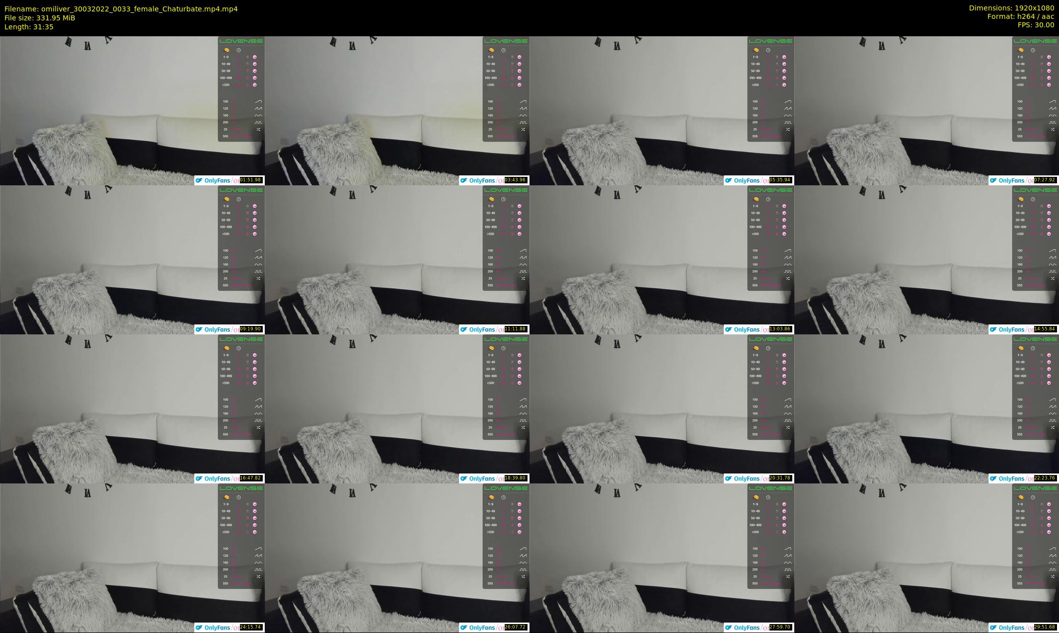 omiliver — 32 minute Chaturbate female cam show recording, 1080p, Mar 30, 2022