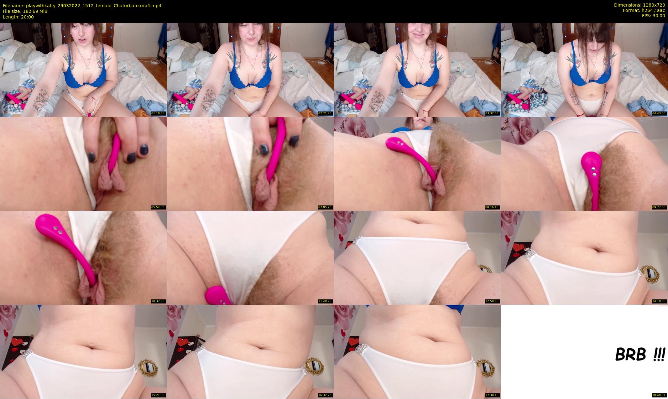 playwithkatty — 20 minute Chaturbate female cam show recording, 720p, Mar 29, 2022