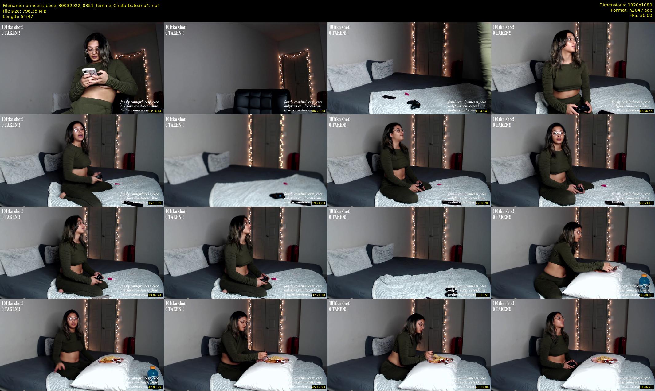 princess_cece — 55 minute Chaturbate female cam show recording, 1080p, Mar 30, 2022